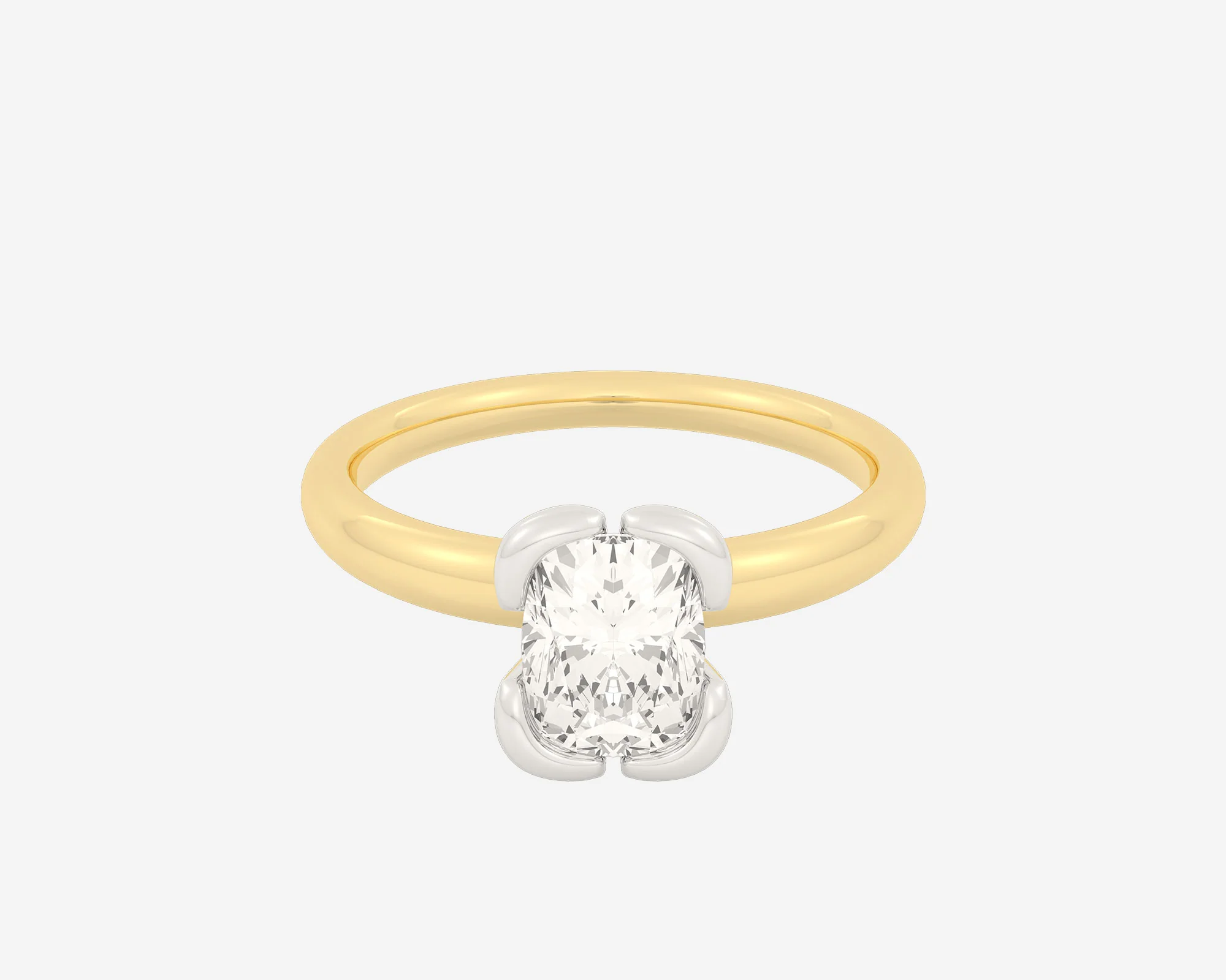 The Bloom Solitaire β Elongated Cushion - Image 10