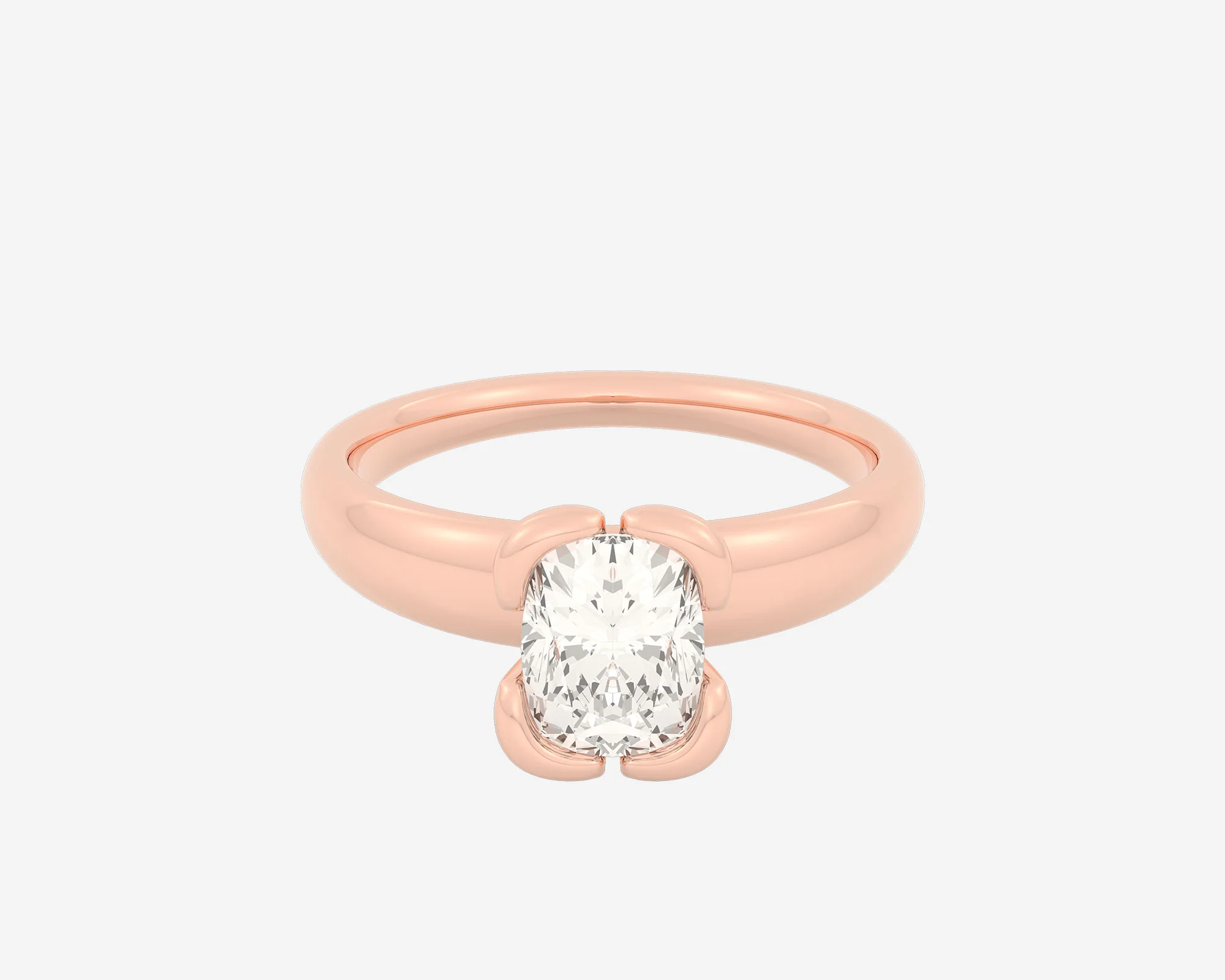 The Bloom Solitaire β Elongated Cushion - Image 11