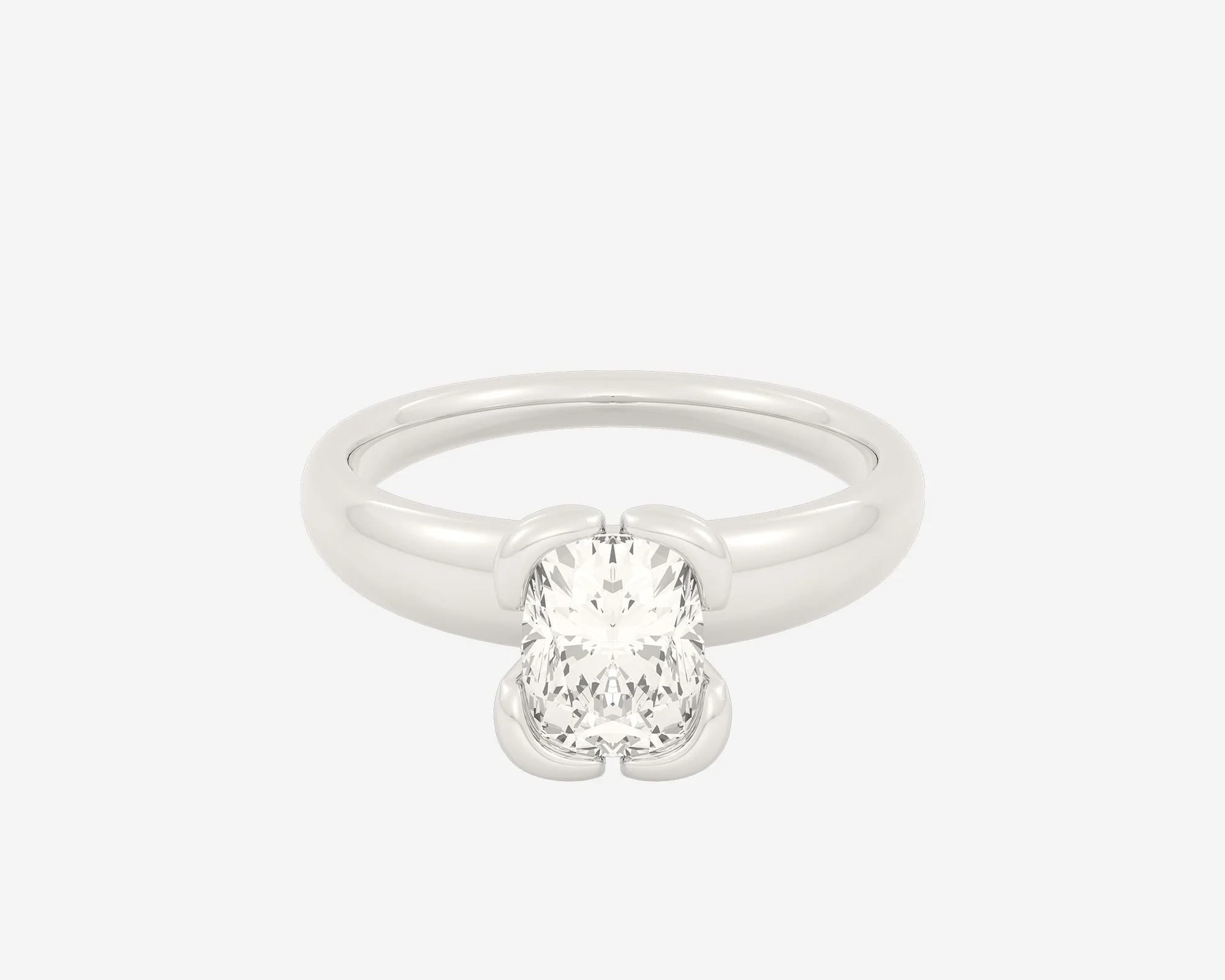 The Bloom Solitaire β Elongated Cushion - Image 13