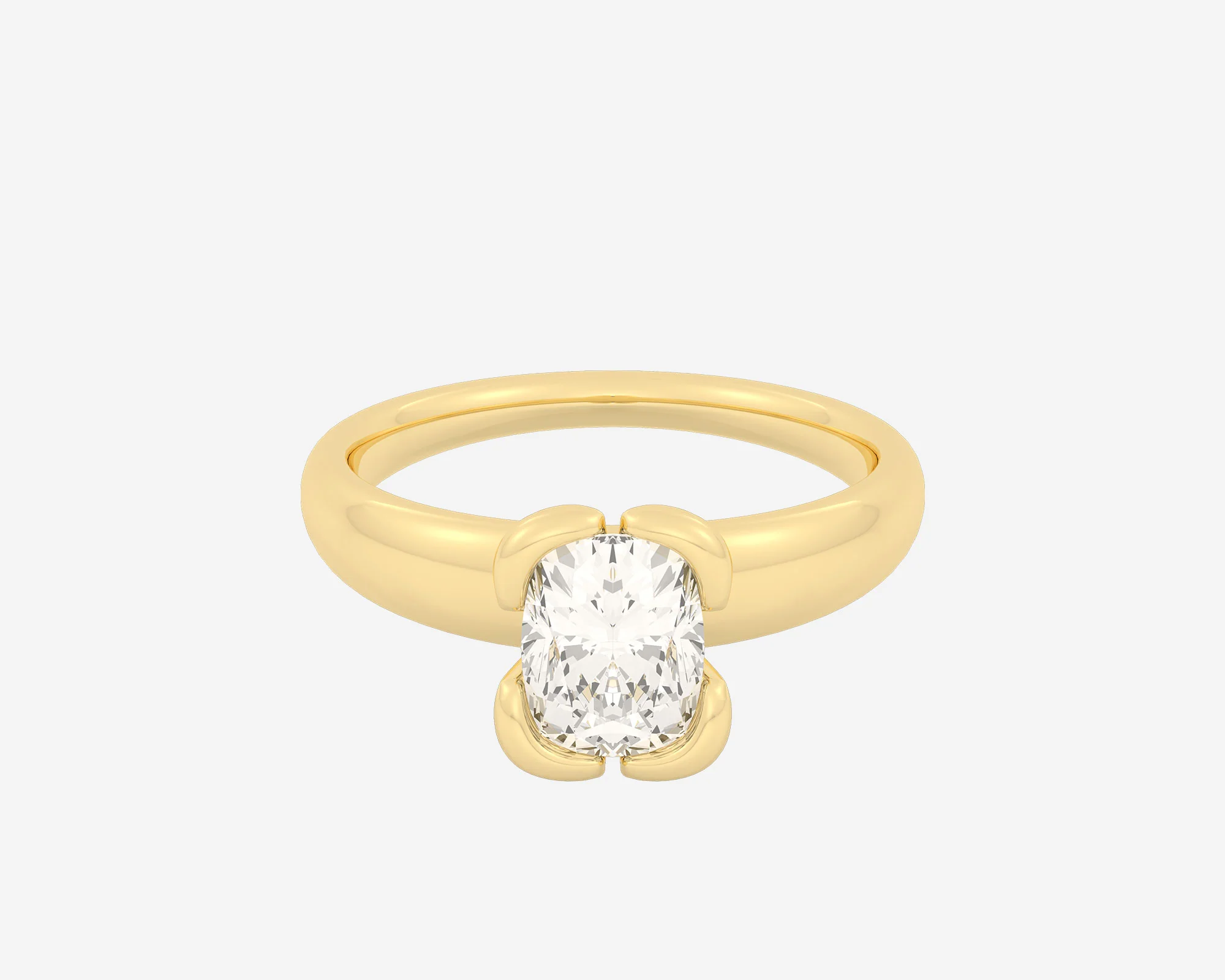 The Bloom Solitaire β Elongated Cushion - Image 14