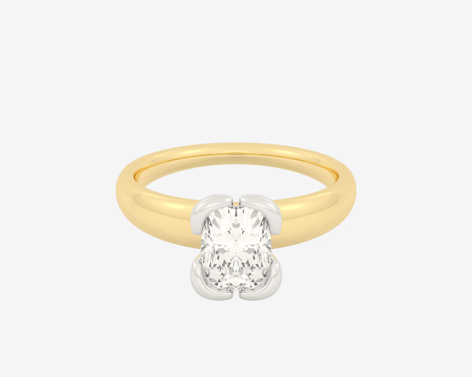 The Bloom Solitaire β Elongated Cushion - Image 15