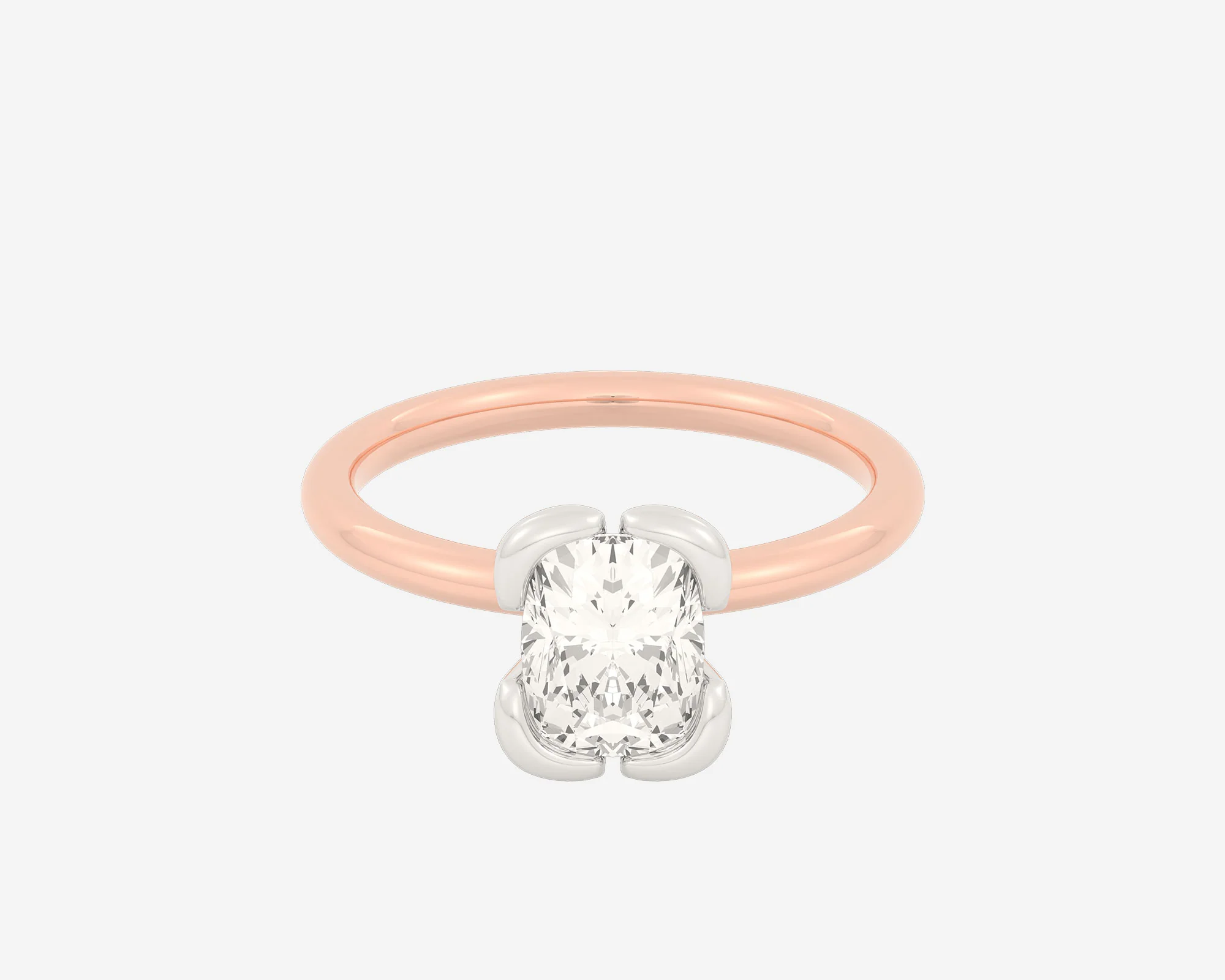 The Bloom Solitaire β Elongated Cushion - Image 5
