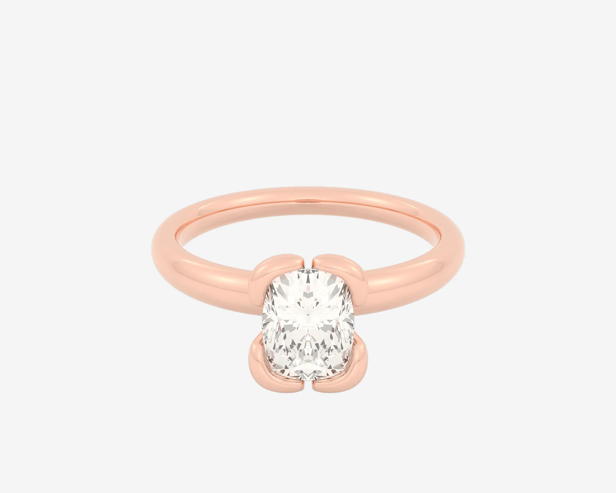 The Bloom Solitaire β Elongated Cushion - Image 6
