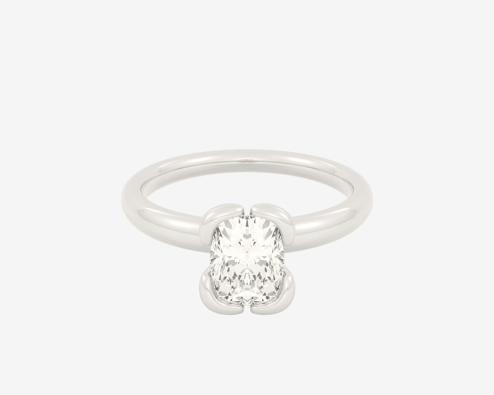 The Bloom Solitaire β Elongated Cushion - Image 8