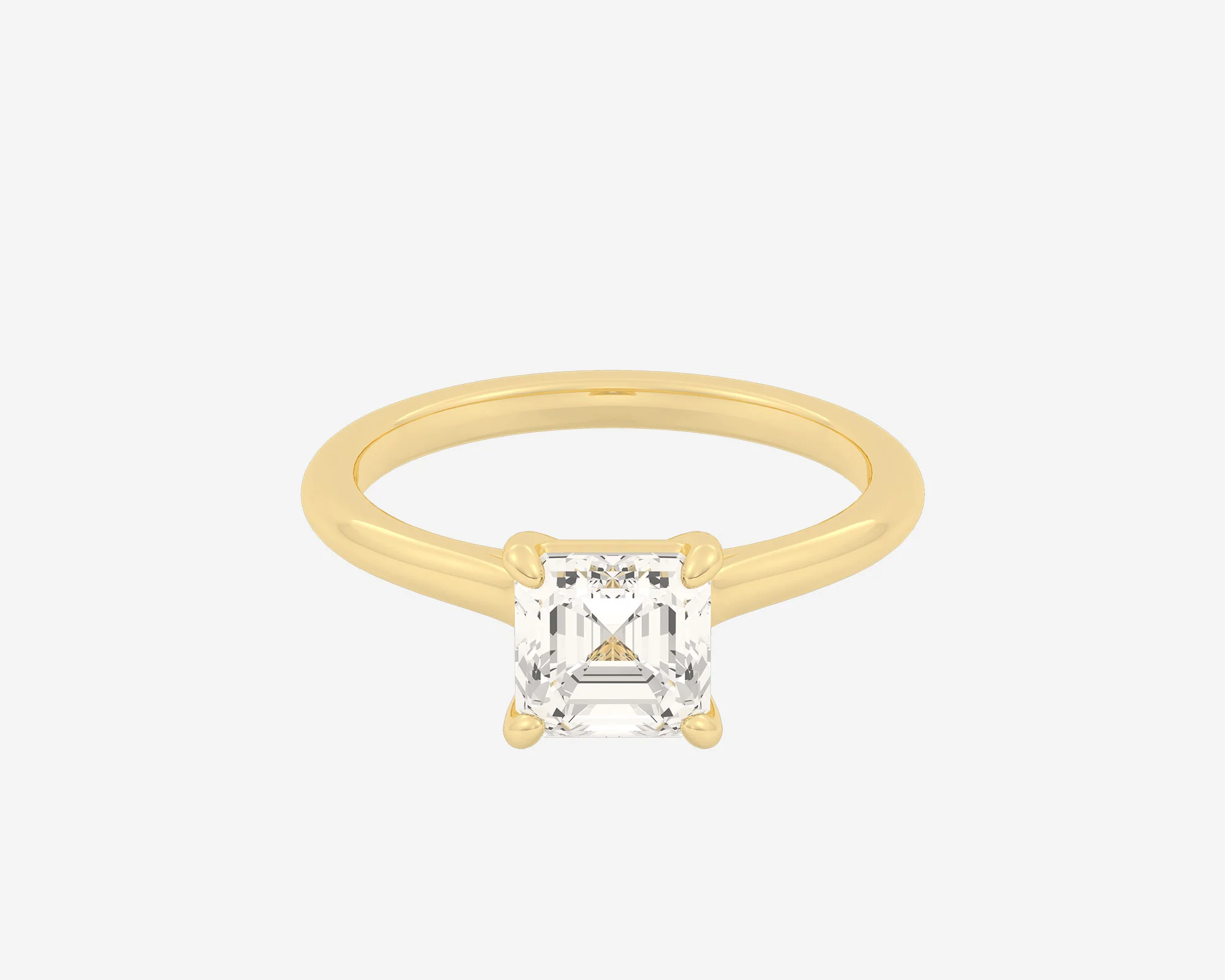 The Cathedral Solitaire — Asscher