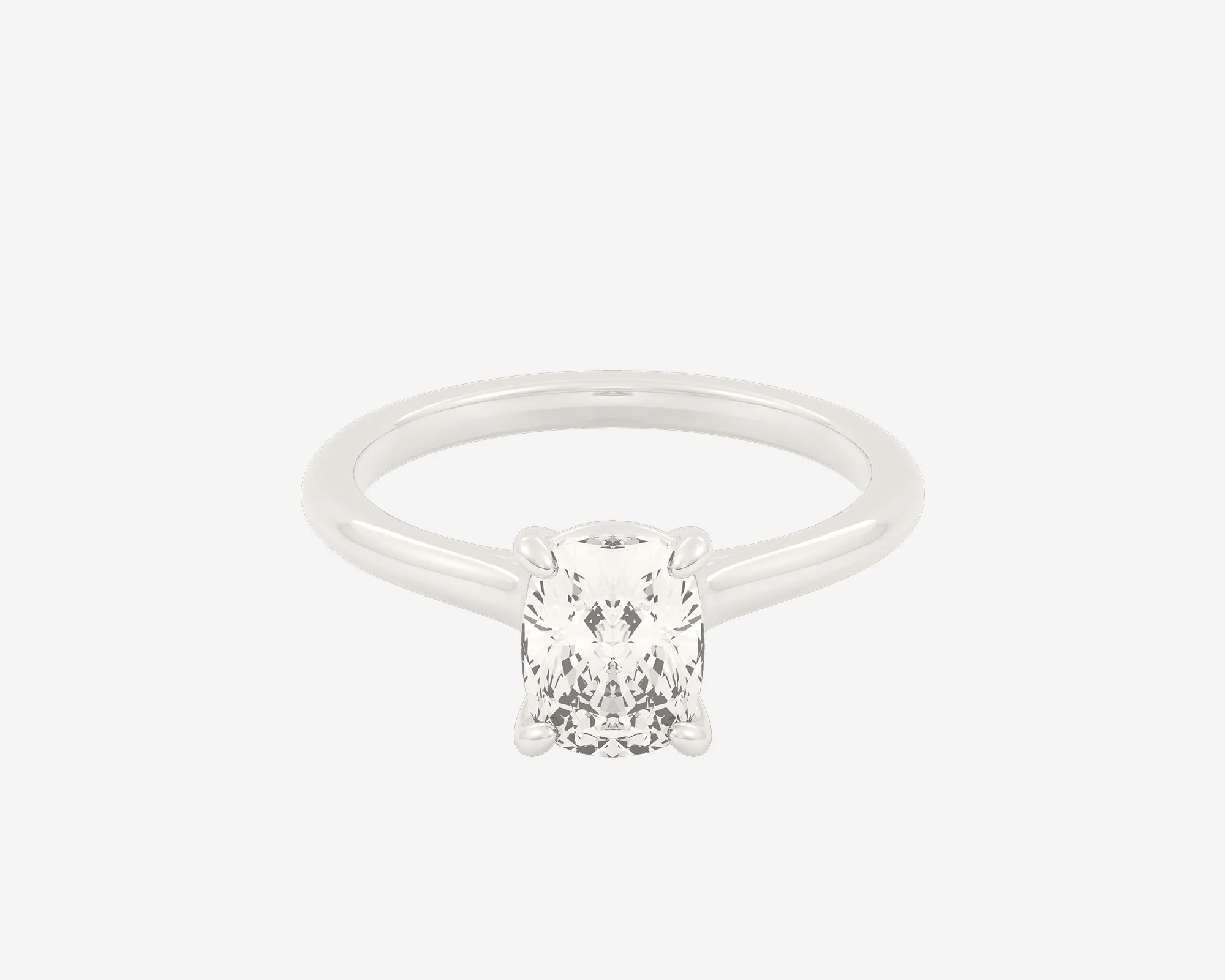 The Cathedral Solitaire — Elongated Cushion - Image 2