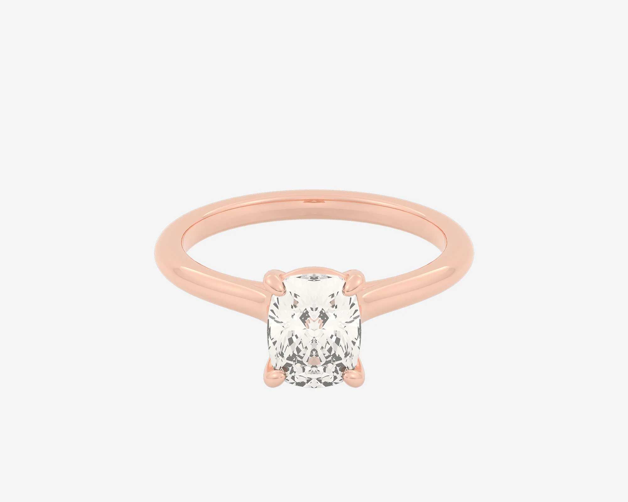 The Cathedral Solitaire — Elongated Cushion - Image 3