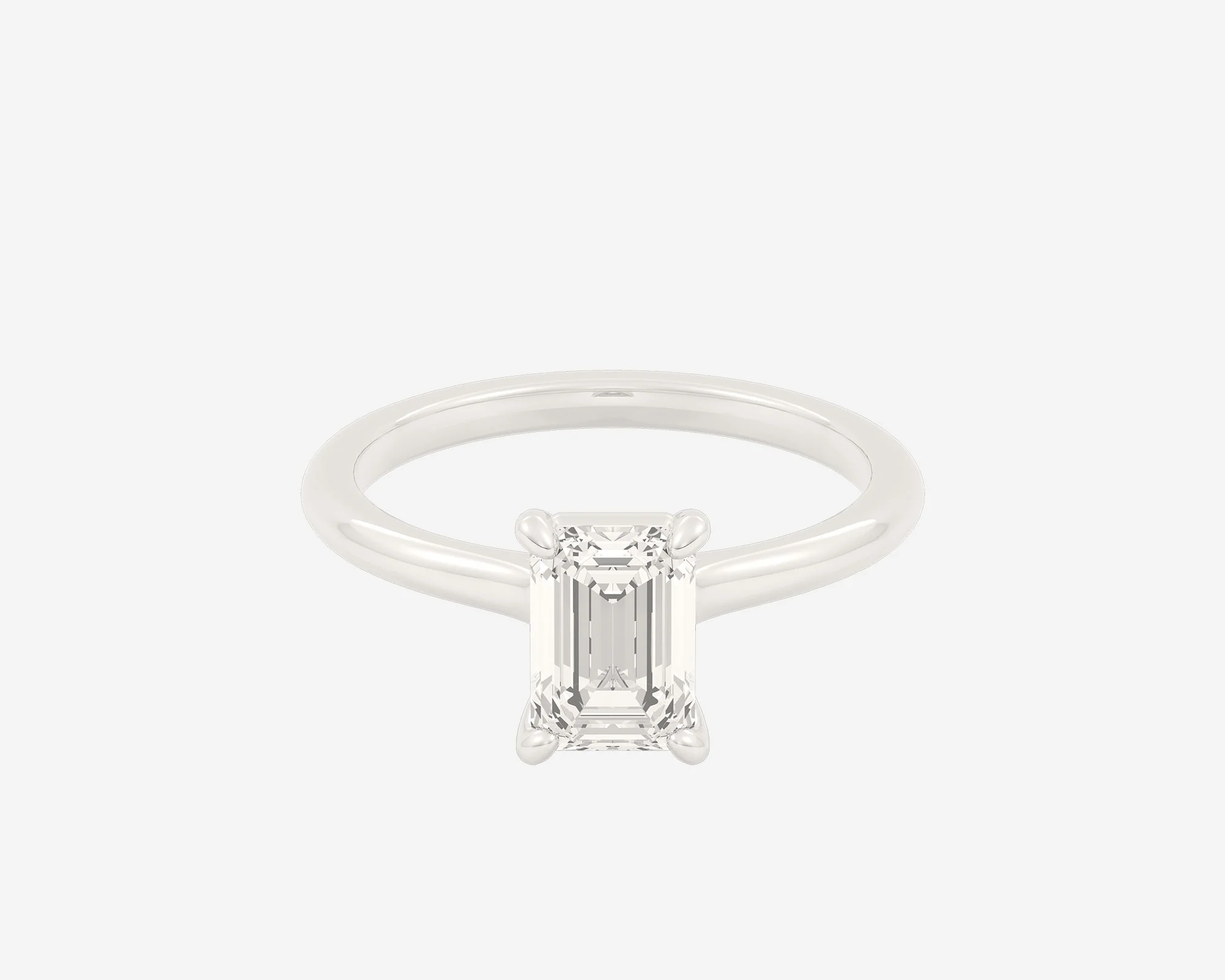 The Cathedral Solitaire — Emerald - Image 2