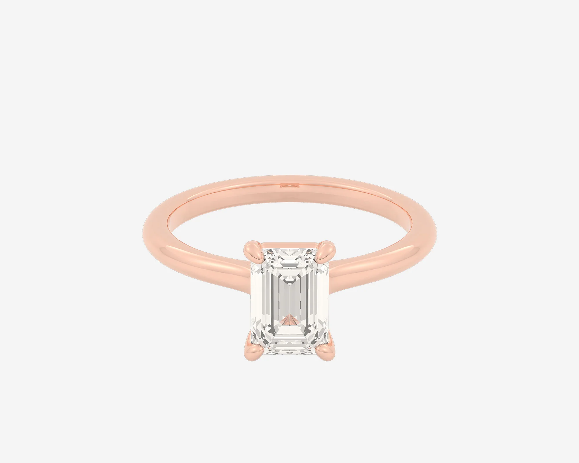 The Cathedral Solitaire — Emerald - Image 3