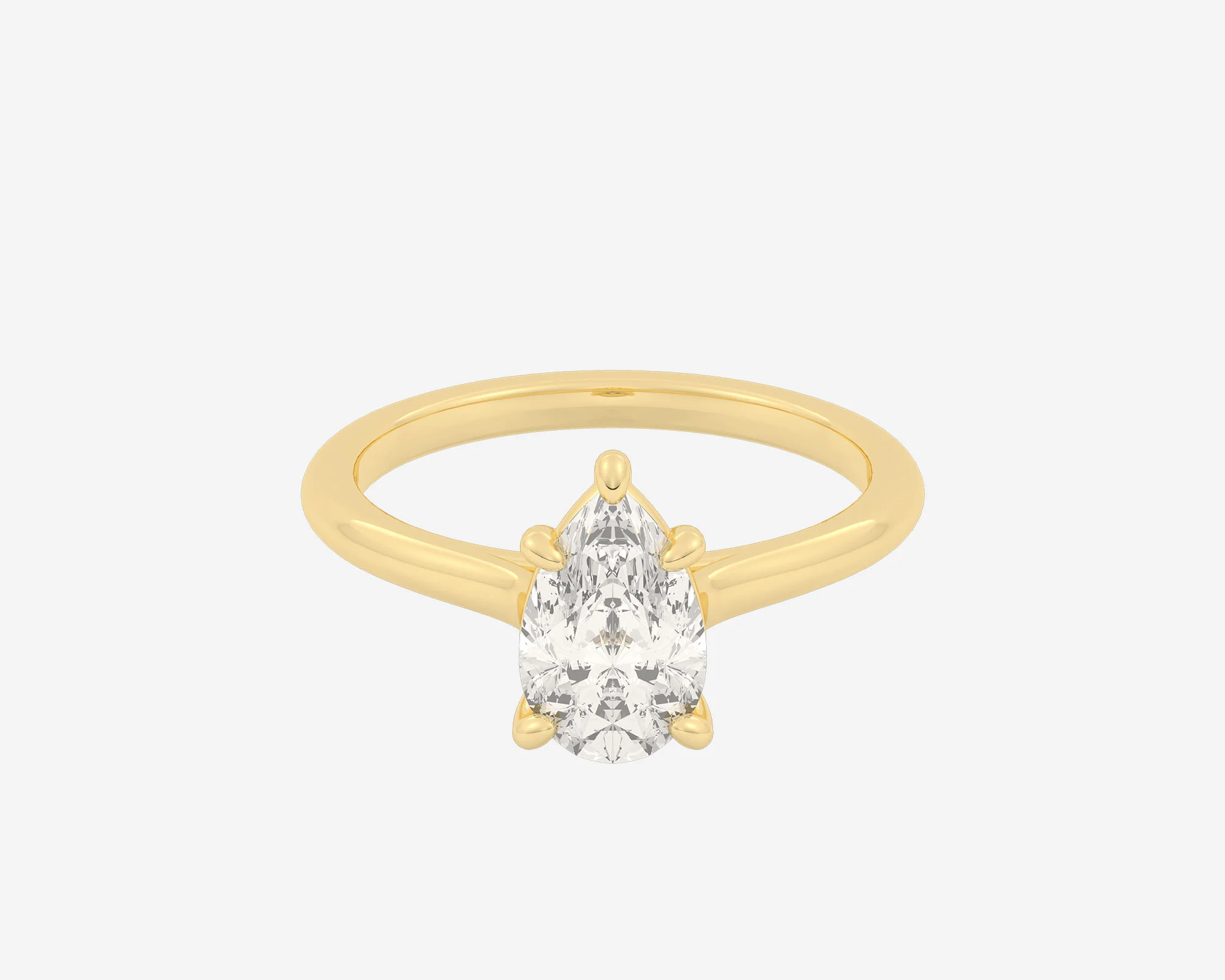 The Cathedral Solitaire — Pear