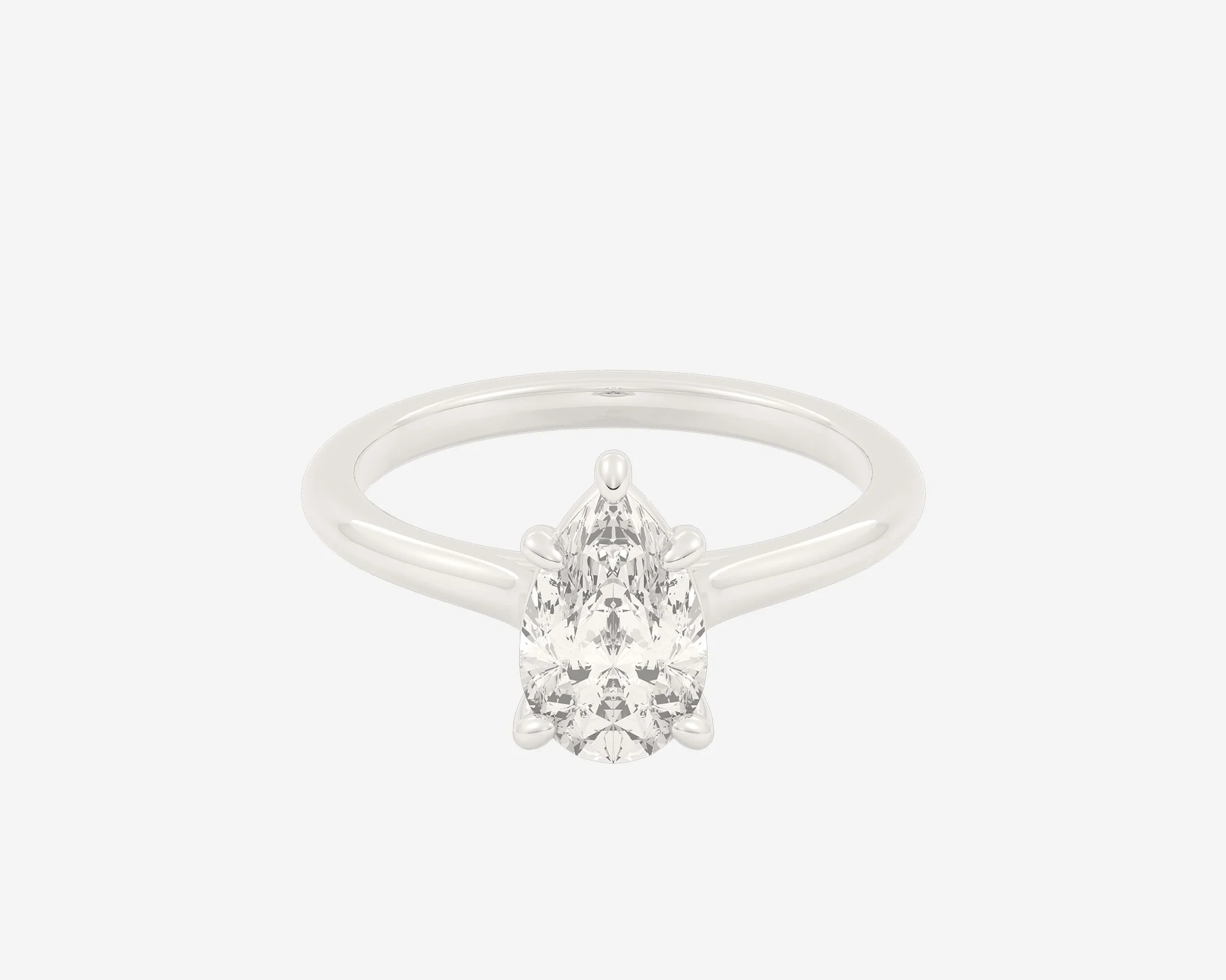 The Cathedral Solitaire — Pear - Image 3