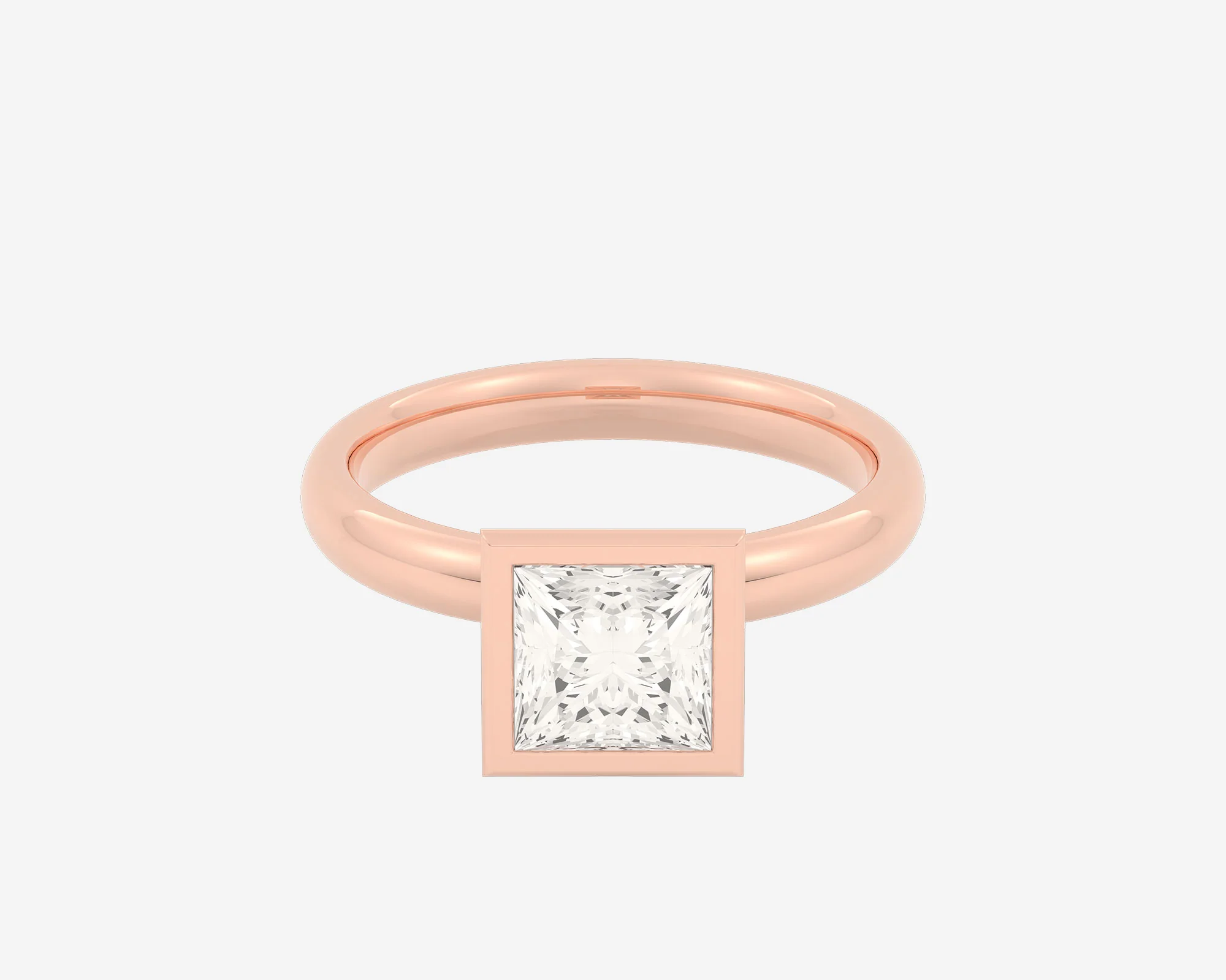 The Domed Bezel Solitaire — Princess - Image 6