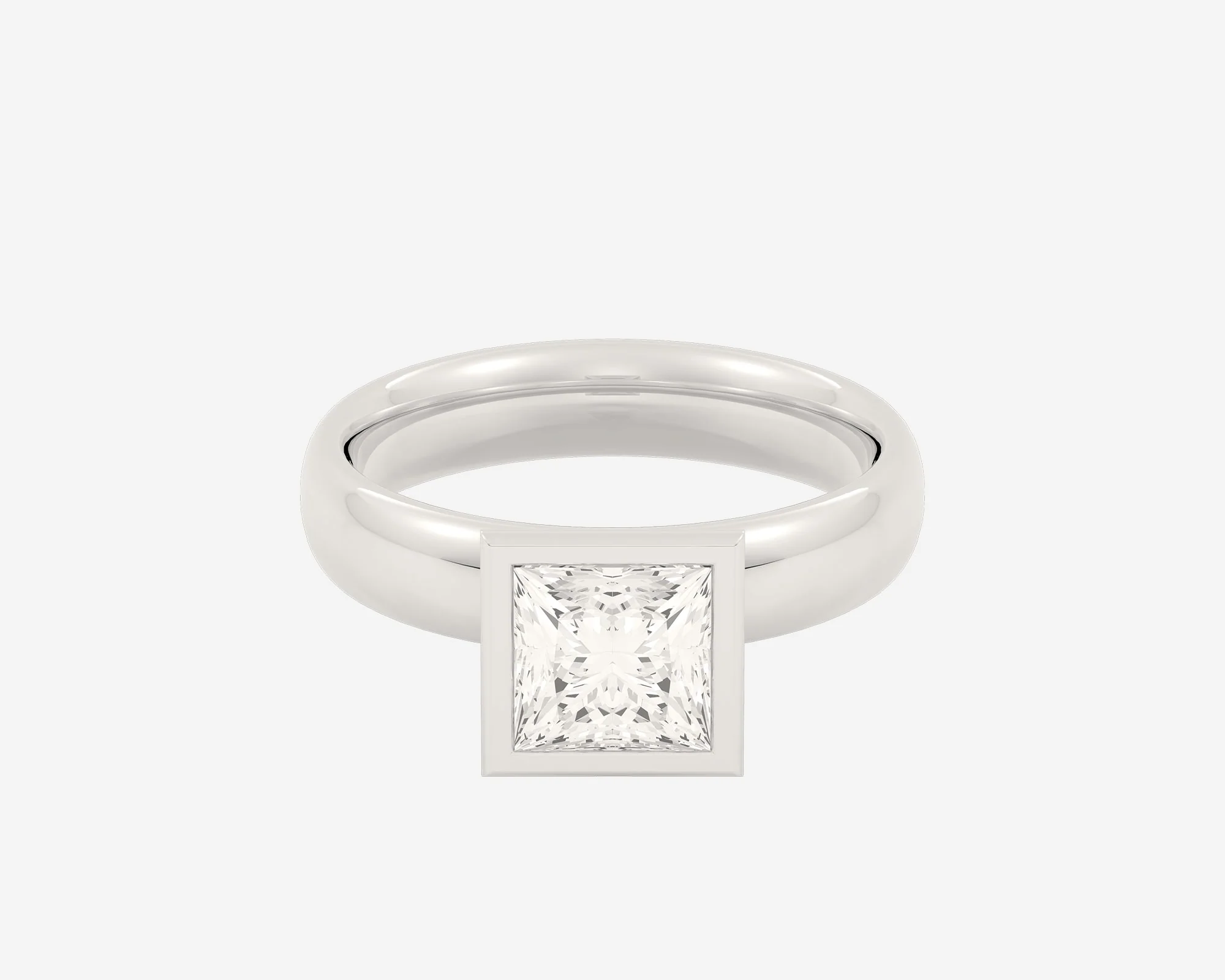 The Domed Bezel Solitaire — Princess - Image 8