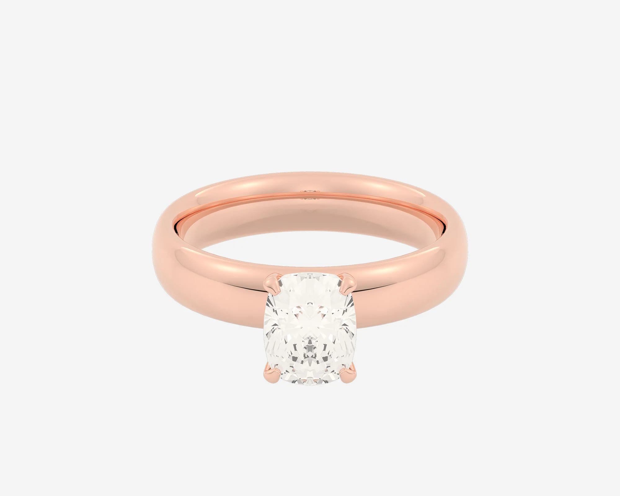 The Domed Solitaire — Elongated Cushion - Image 10