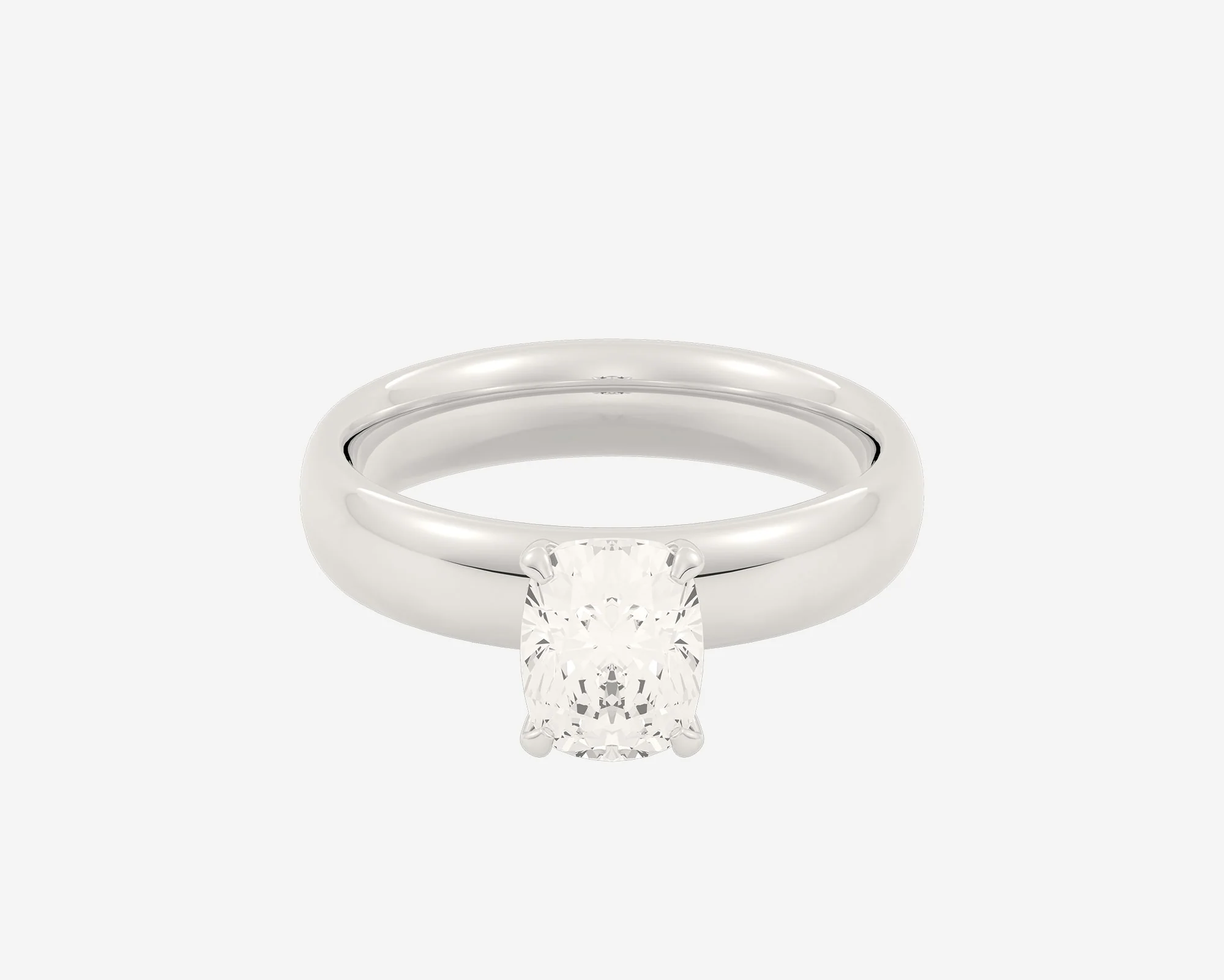The Domed Solitaire — Elongated Cushion - Image 11
