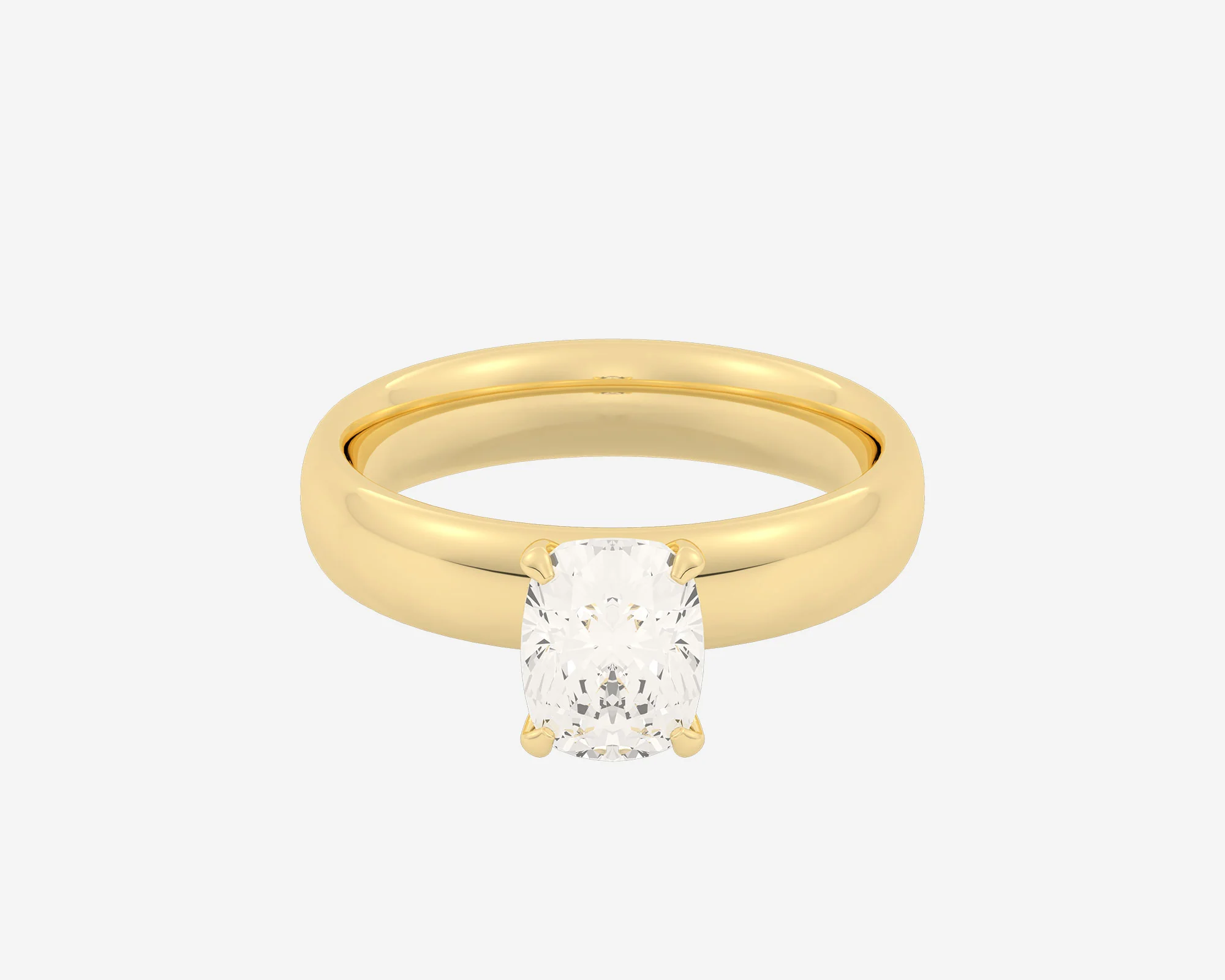 The Domed Solitaire — Elongated Cushion - Image 12