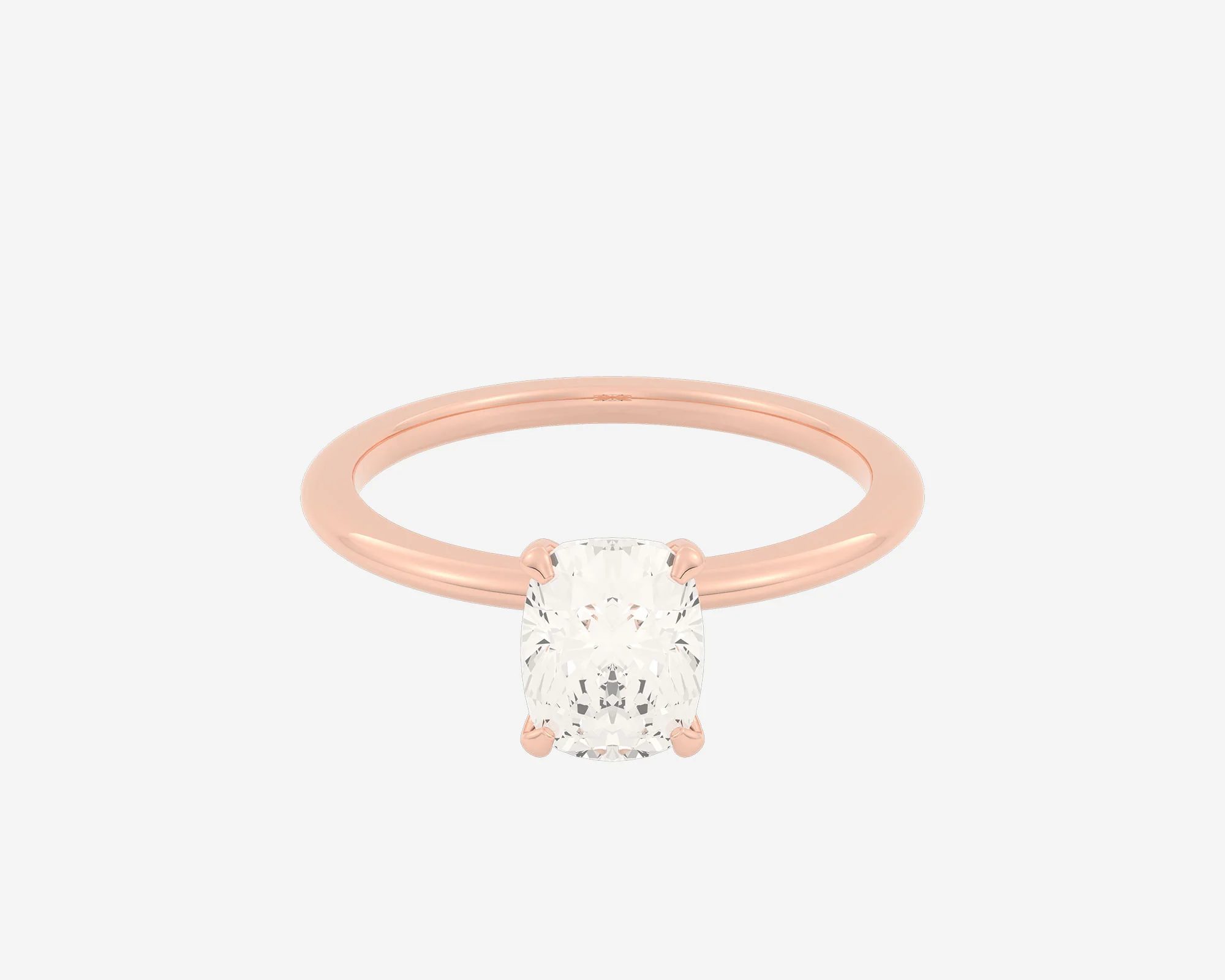 The Domed Solitaire — Elongated Cushion - Image 3