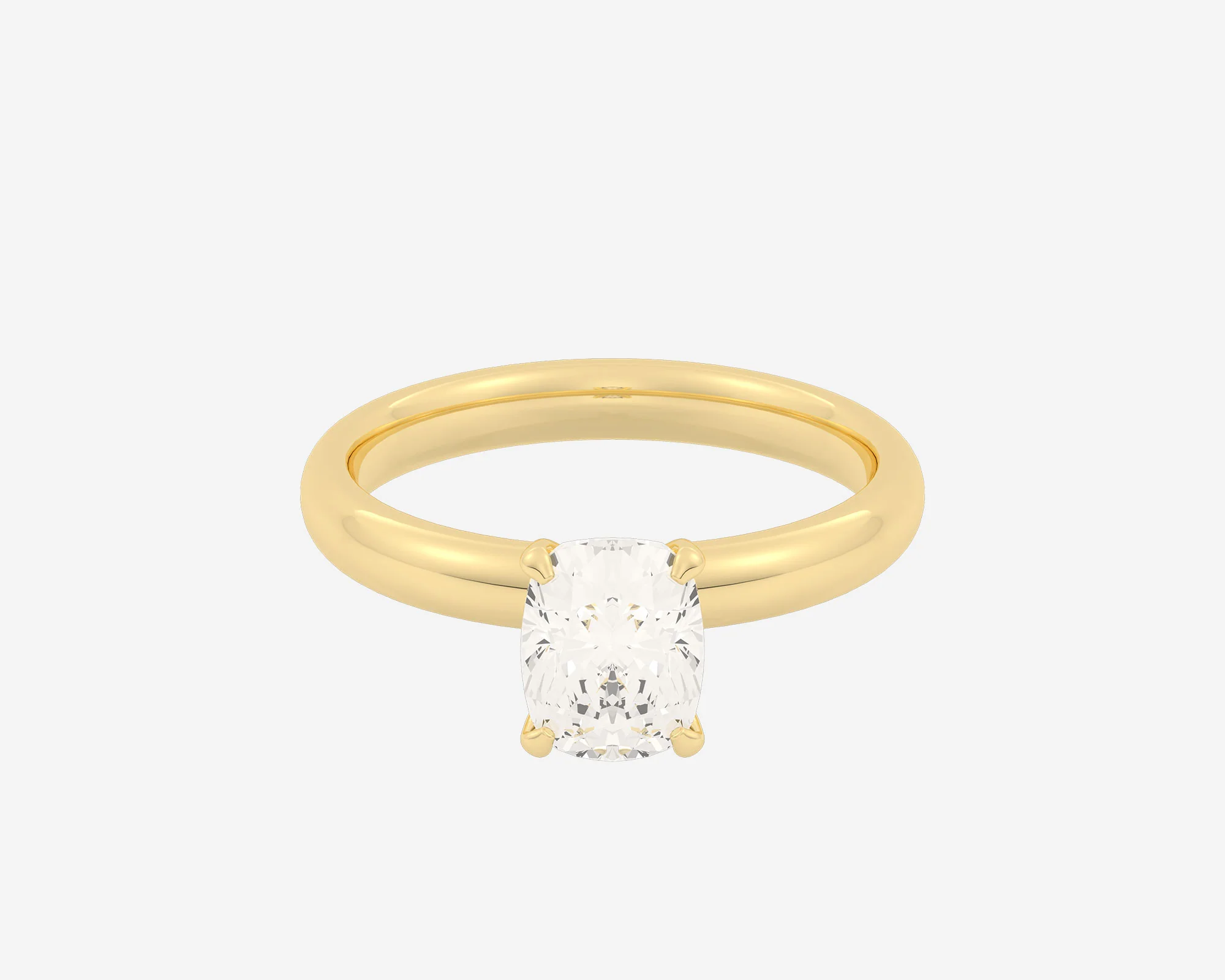 The Domed Solitaire — Elongated Cushion - Image 9