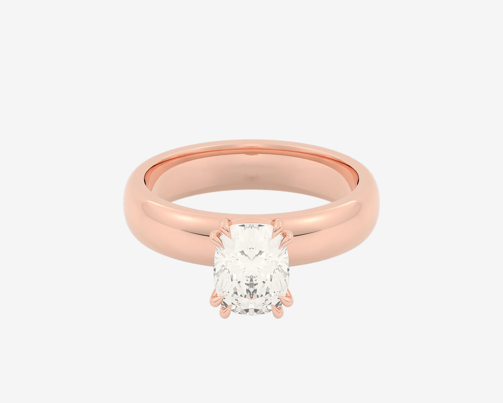 The Double Claw Solitaire — Elongated Cushion - Image 10