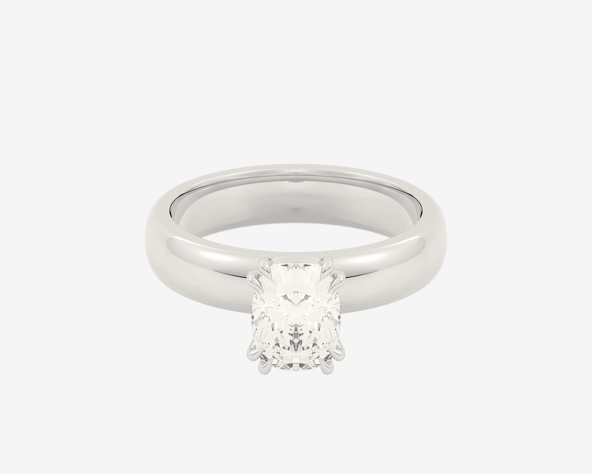 The Double Claw Solitaire — Elongated Cushion - Image 11