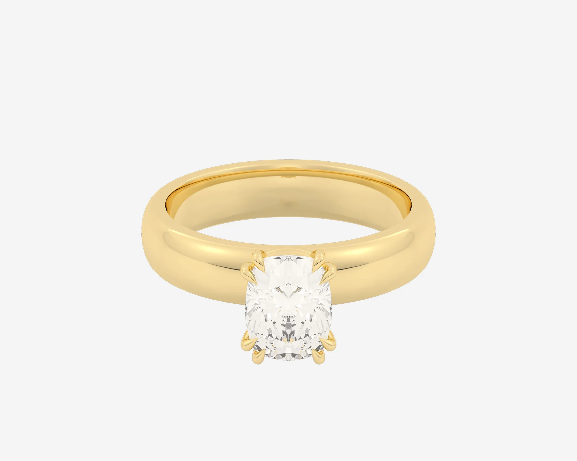 The Double Claw Solitaire — Elongated Cushion - Image 12