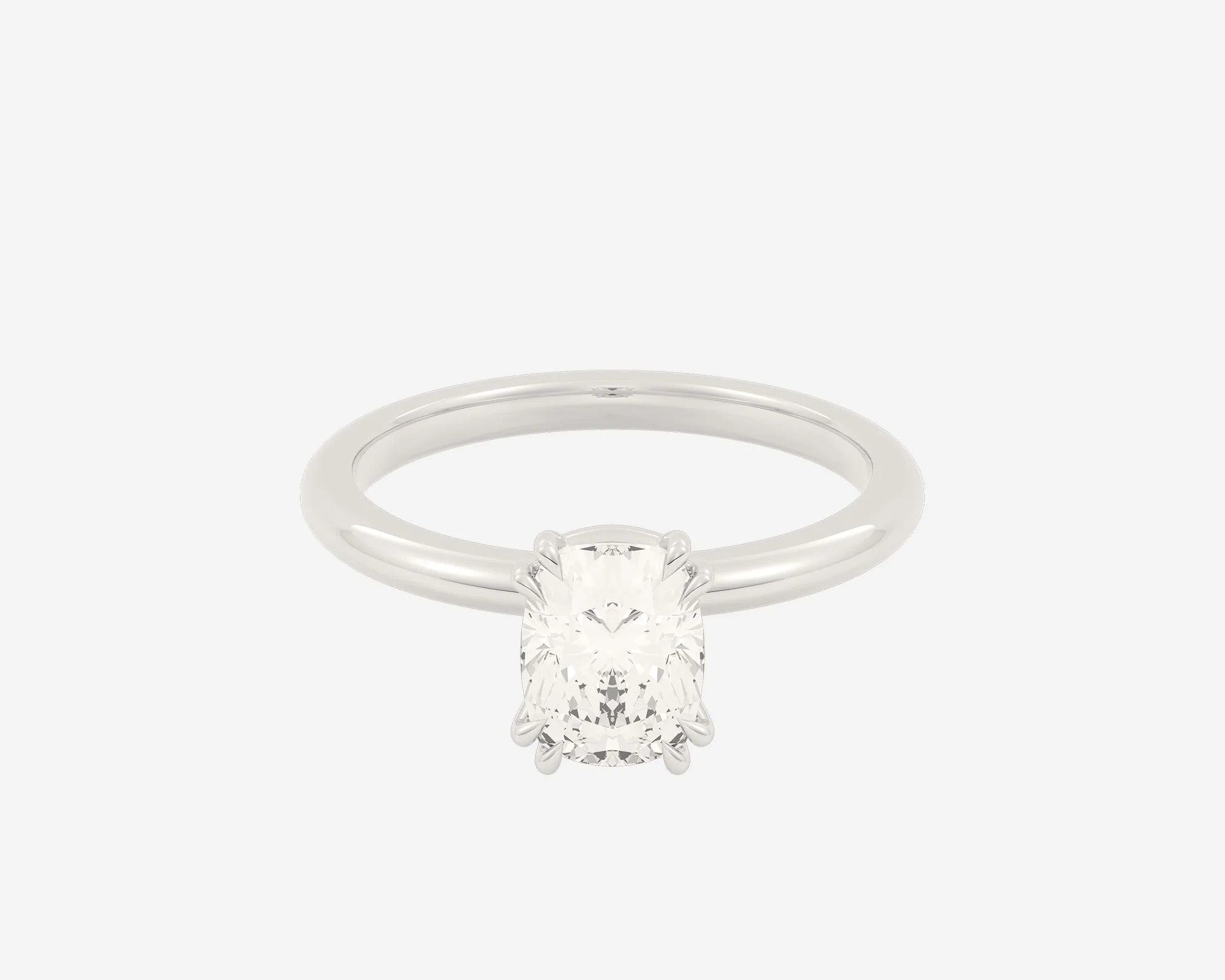 The Double Claw Solitaire — Elongated Cushion - Image 5