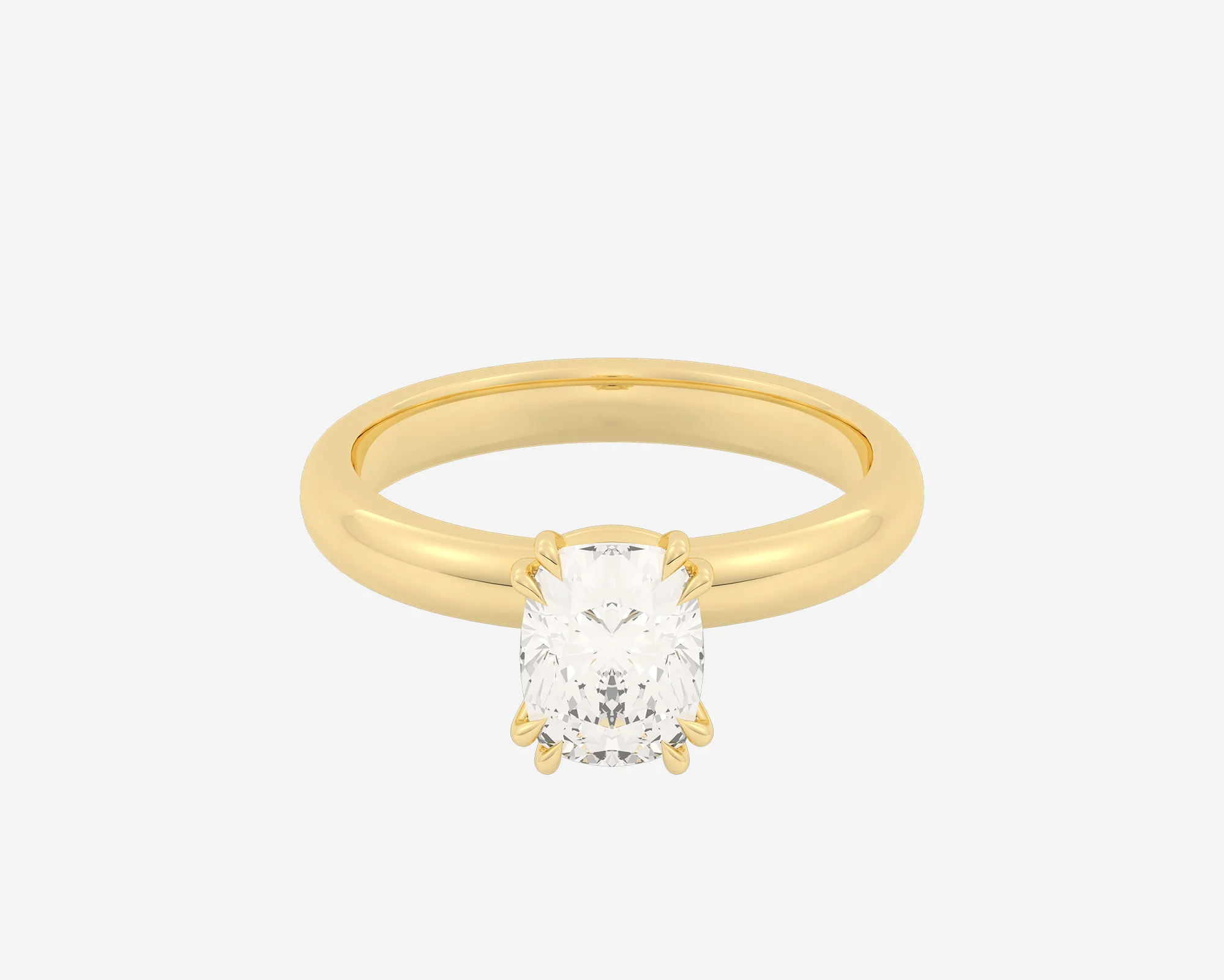 The Double Claw Solitaire — Elongated Cushion - Image 9