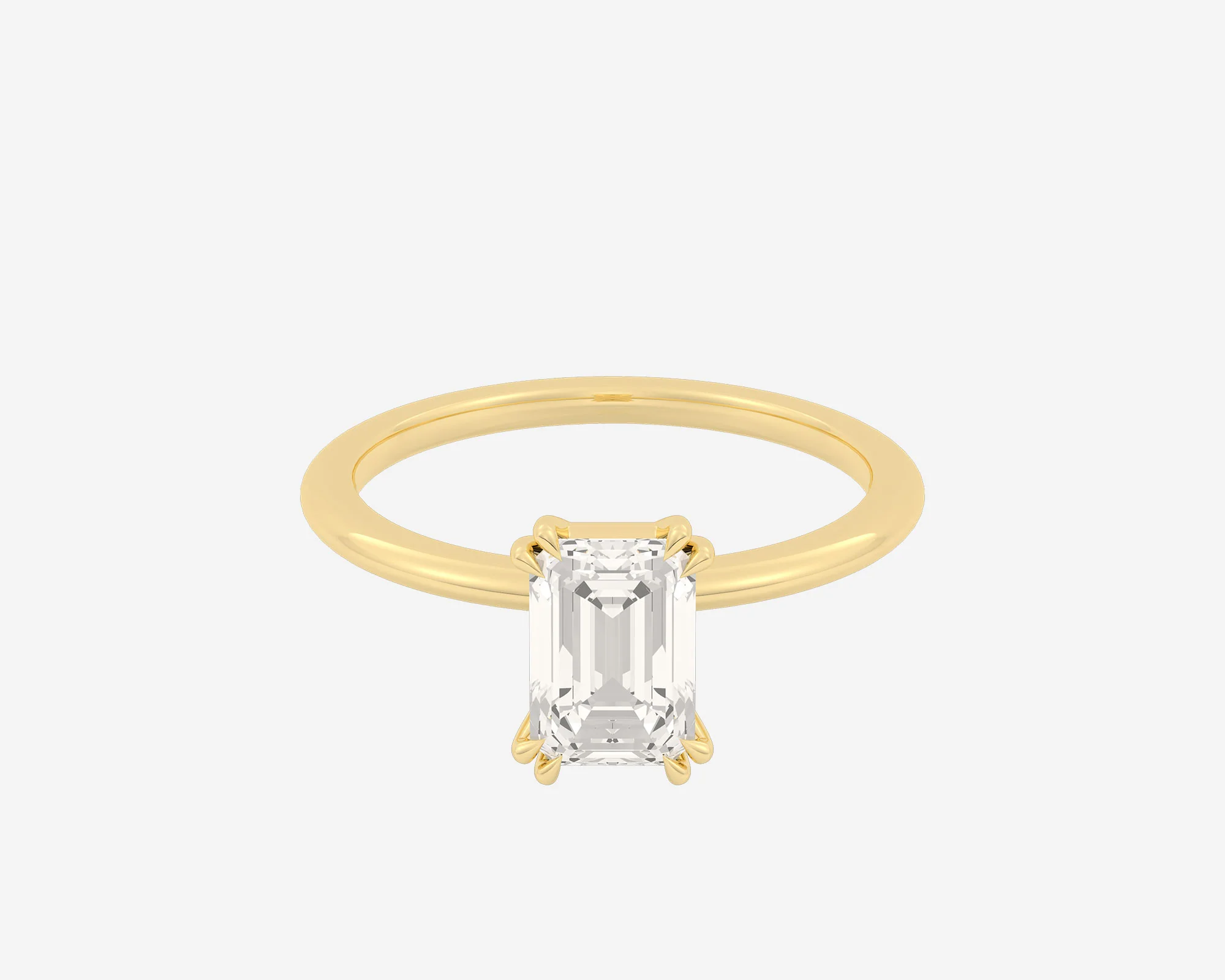 The Double Claw Solitaire — Emerald - Image 12