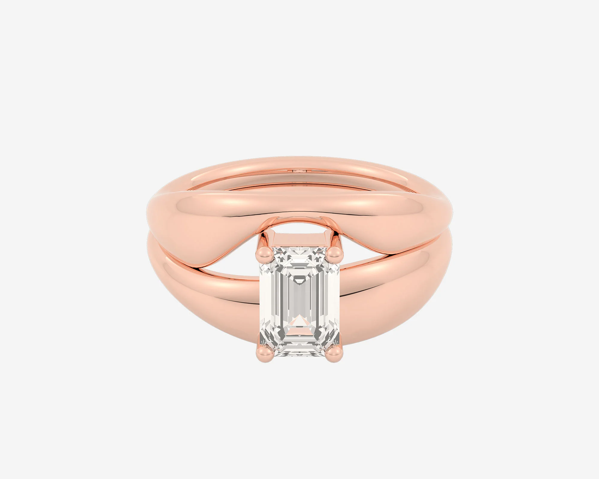 The Embrace Solitaire Set — Emerald - Image 3