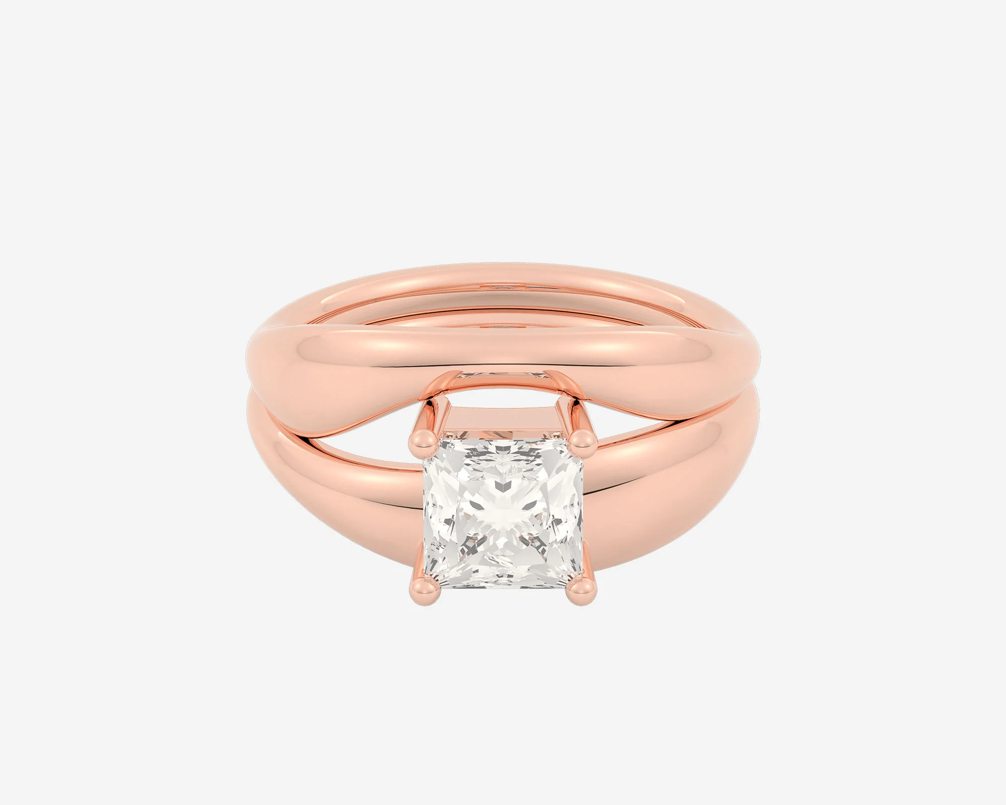 The Embrace Solitaire Set — Princess - Image 3