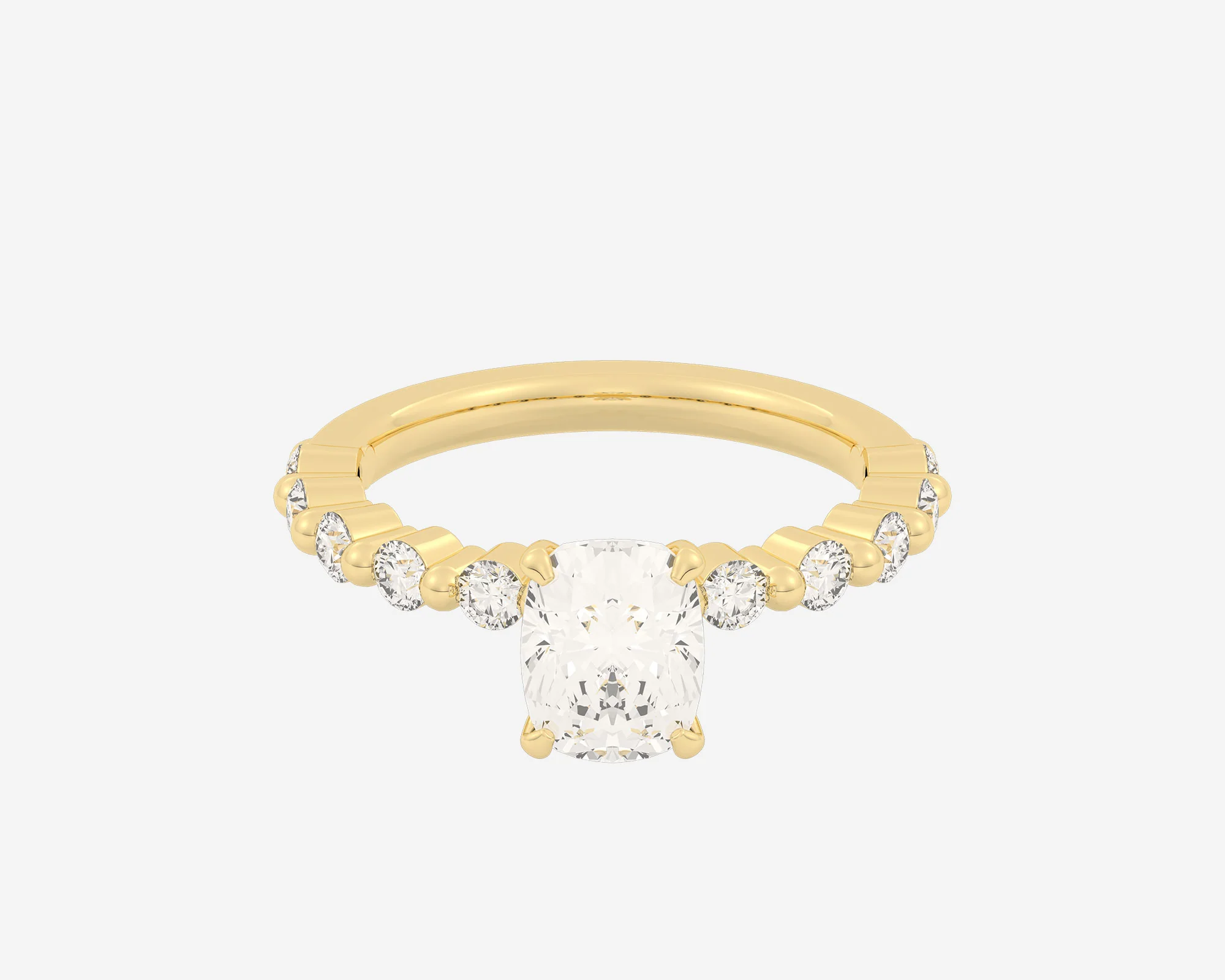 The Floating Solitaire — Elongated Cushion - Image 4