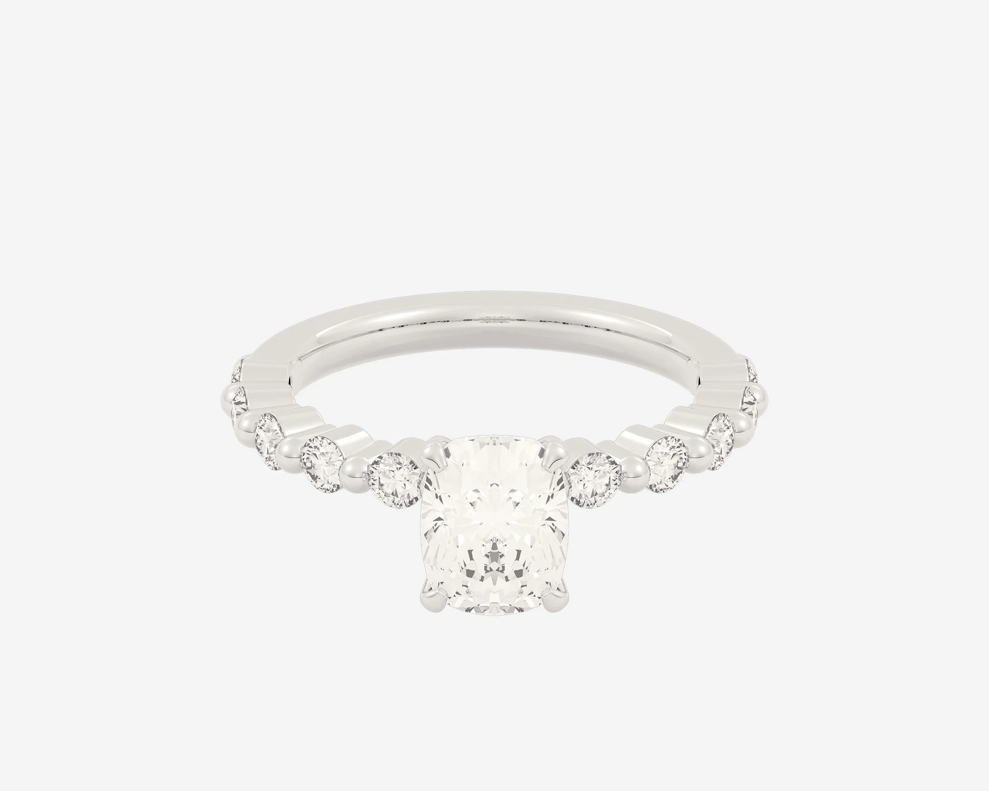The Floating Solitaire — Elongated Cushion - Image 5