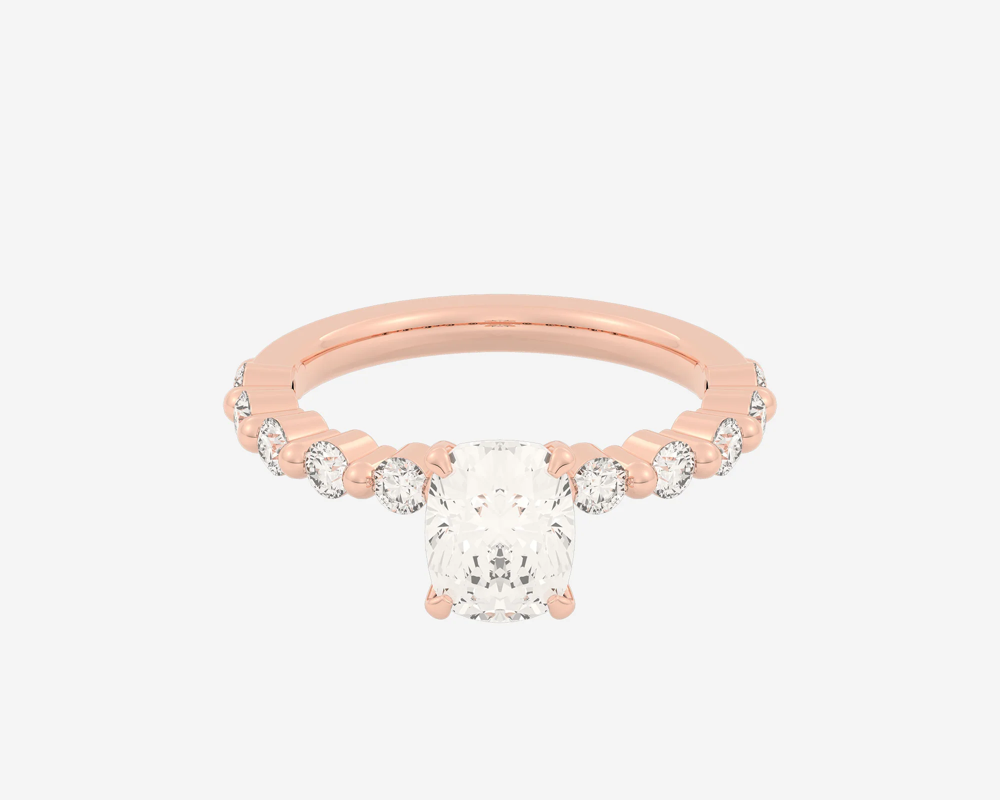 The Floating Solitaire — Elongated Cushion - Image 6