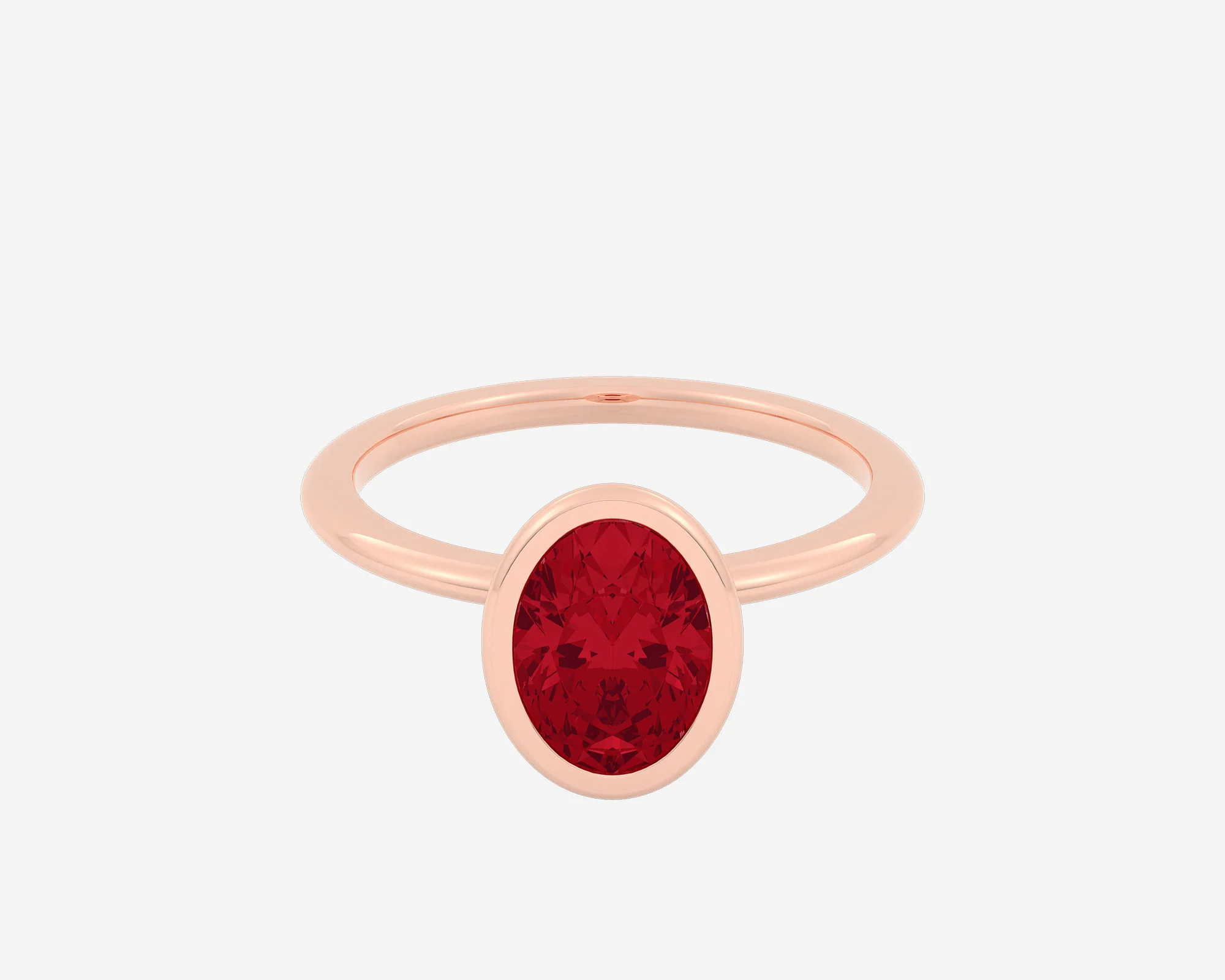The Gem Bezel Solitaire — Oval - Image 3