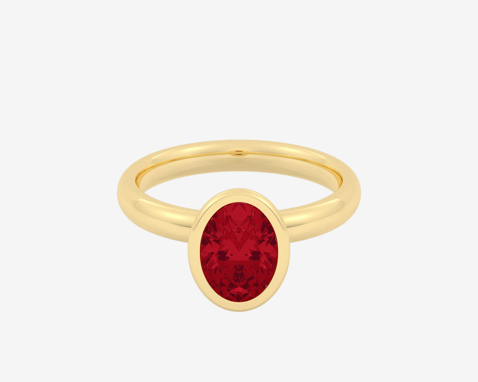 The Gem Bezel Solitaire — Oval - Image 4