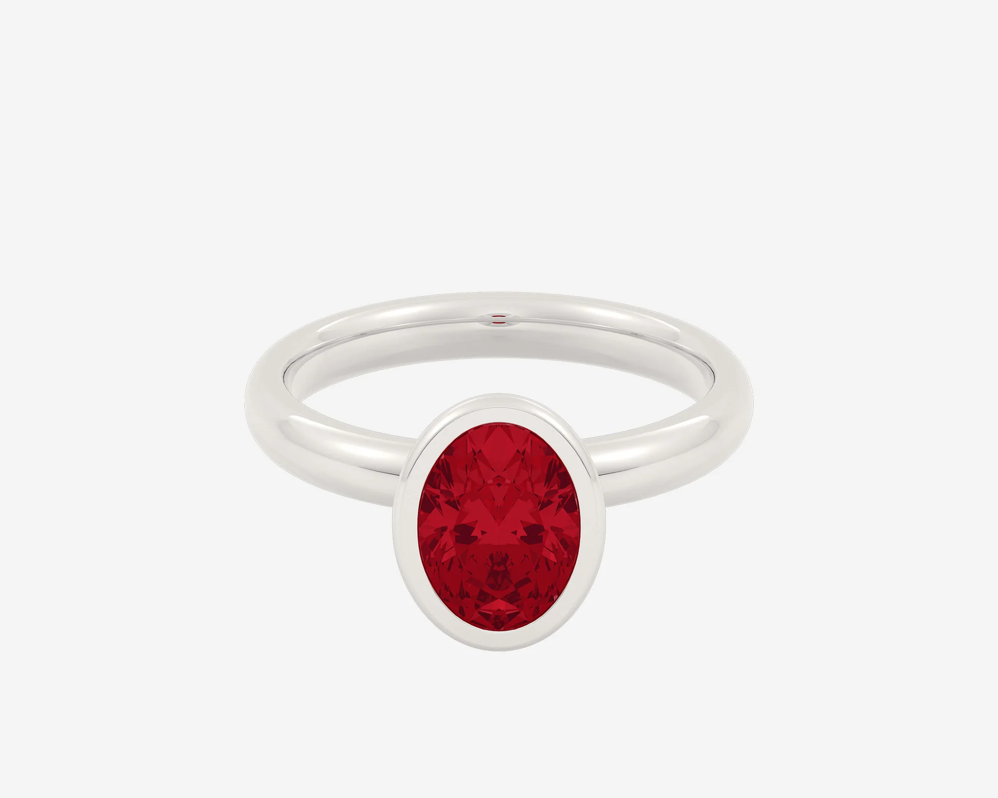 The Gem Bezel Solitaire — Oval - Image 5