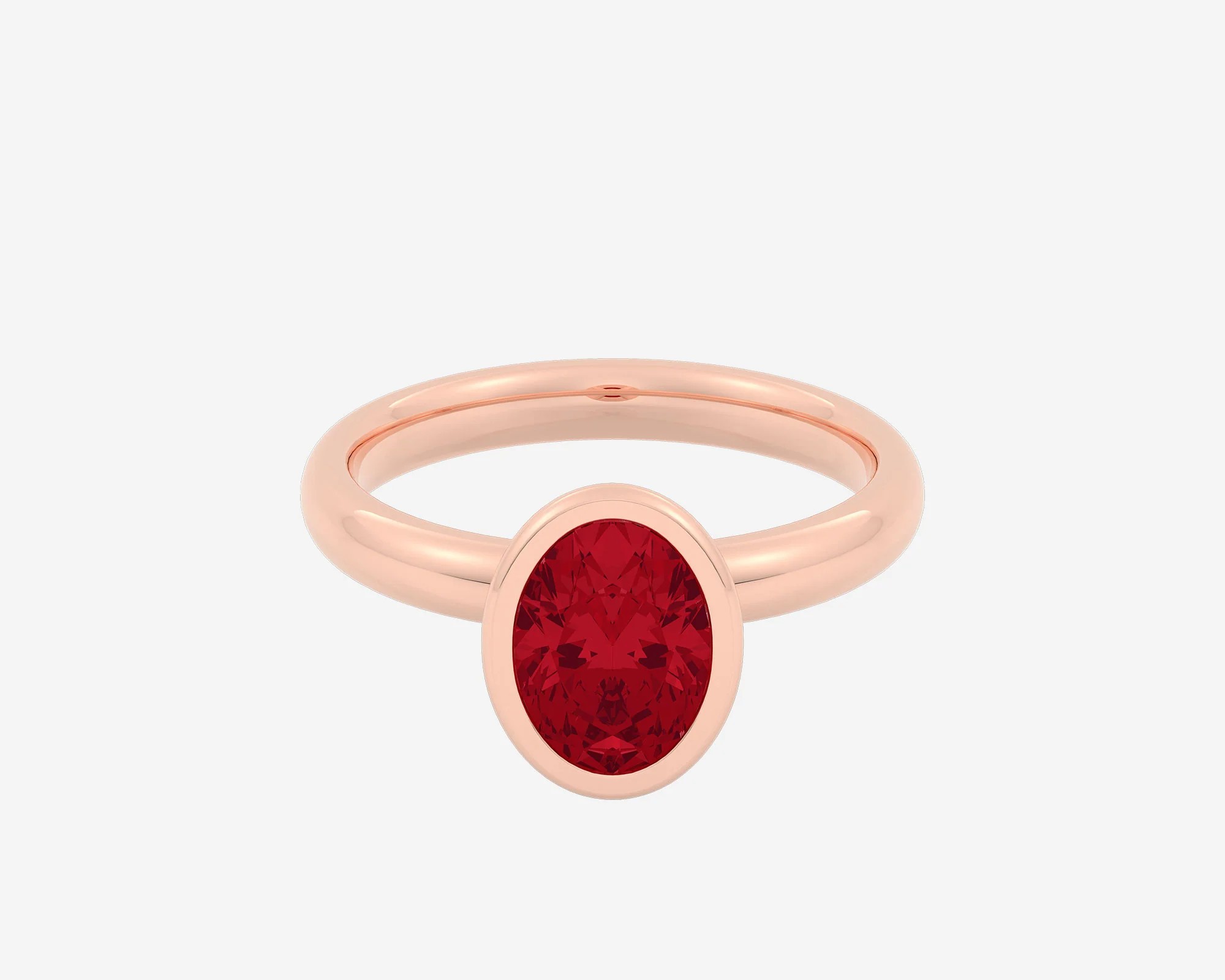 The Gem Bezel Solitaire — Oval - Image 6