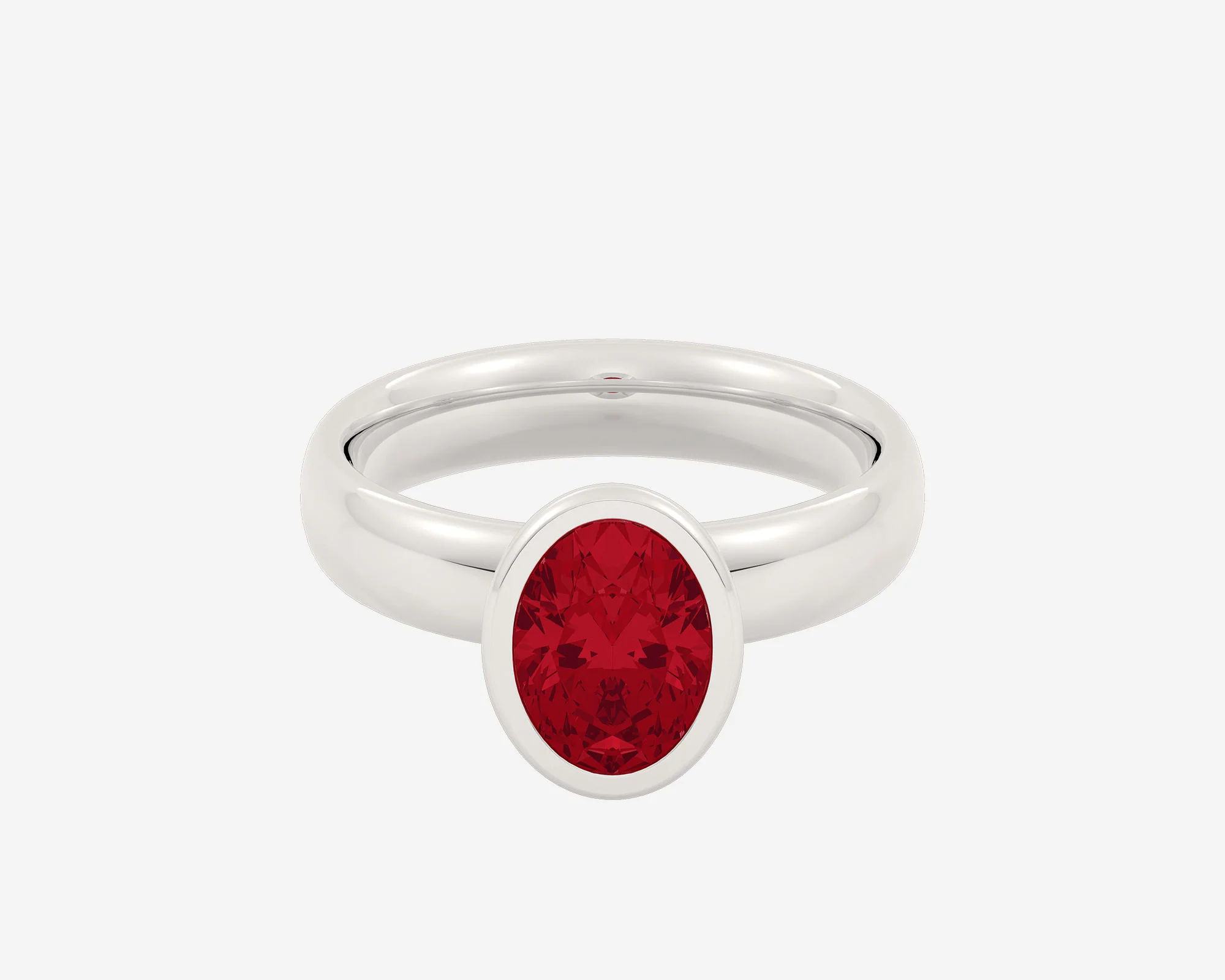 The Gem Bezel Solitaire — Oval - Image 8