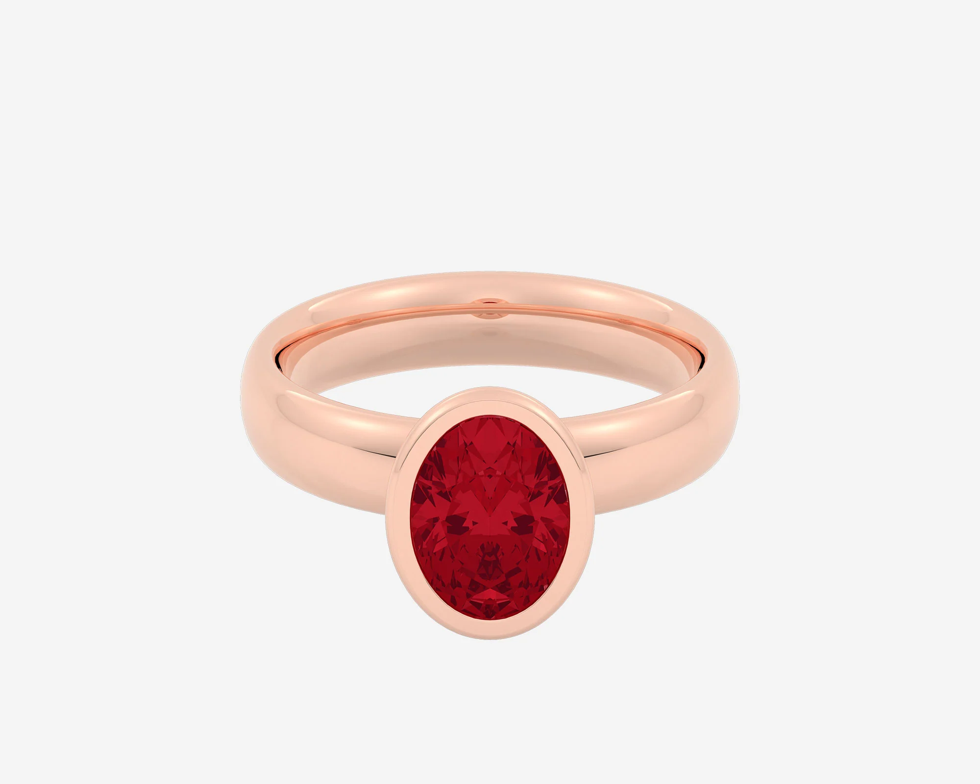 The Gem Bezel Solitaire — Oval - Image 9