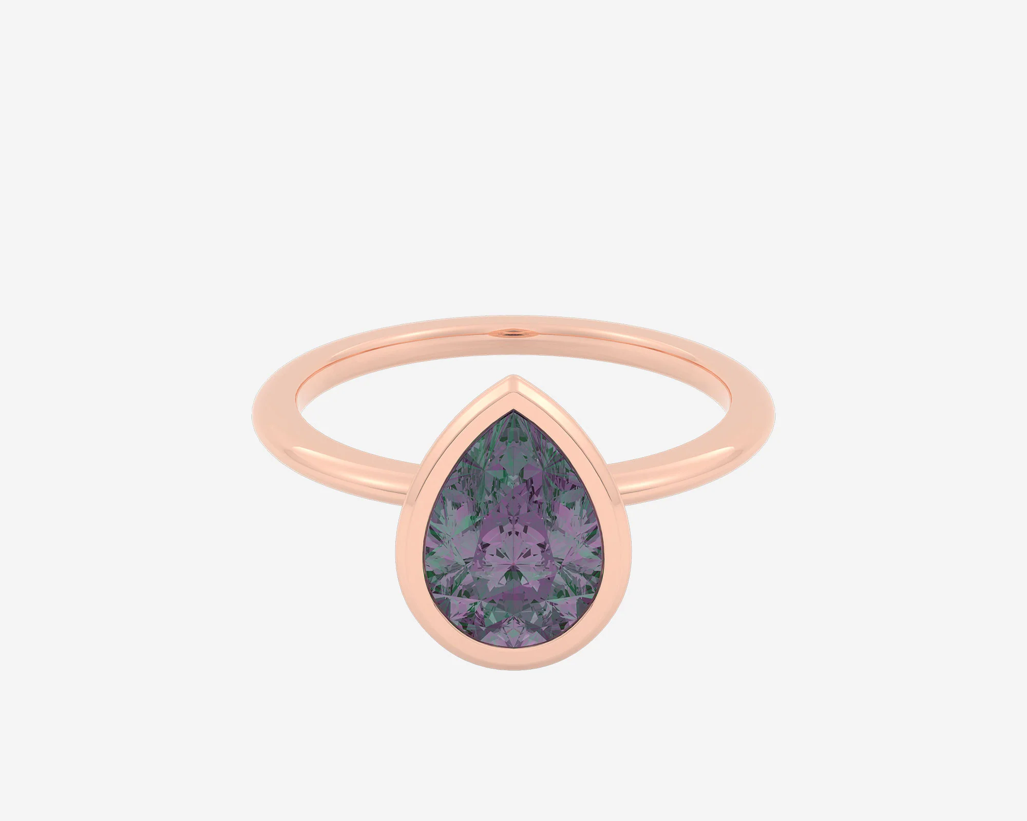 The Gem Bezel Solitaire — Pear - Image 3