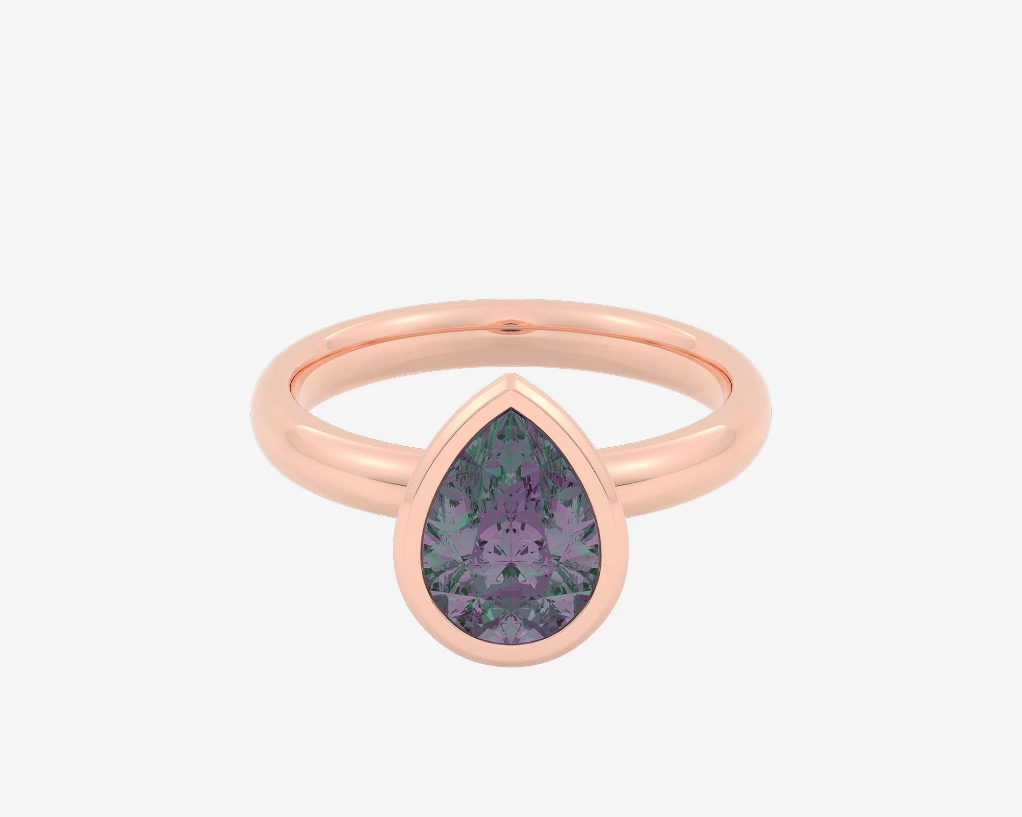 The Gem Bezel Solitaire — Pear - Image 6