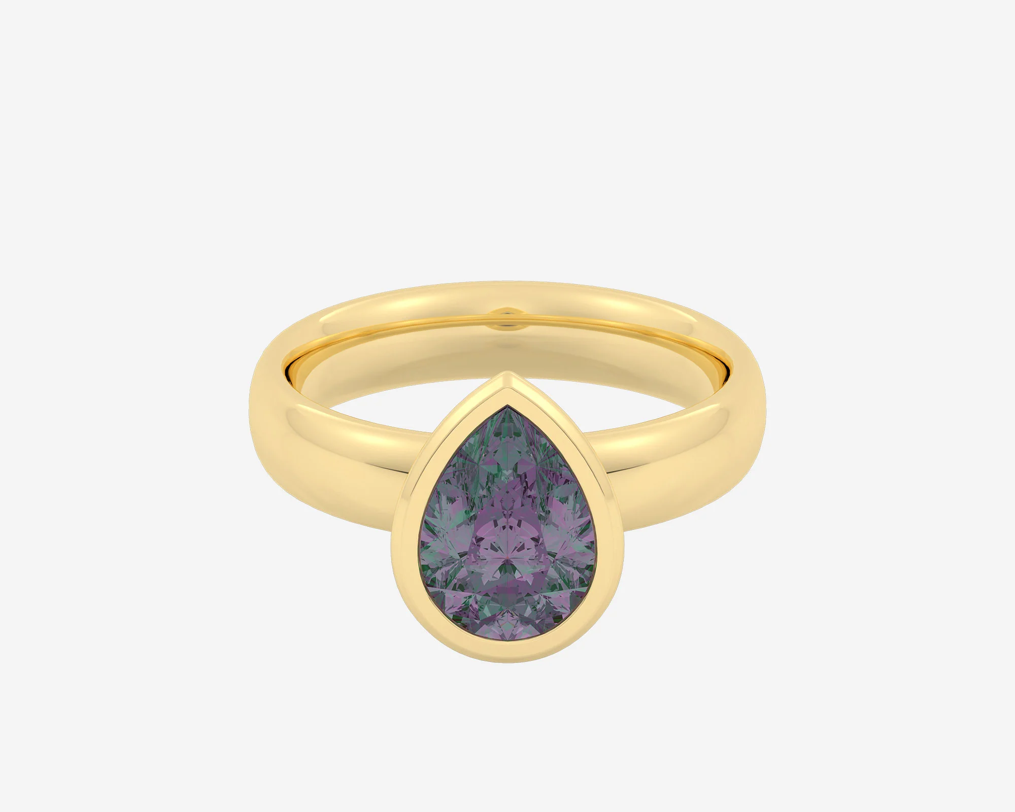 The Gem Bezel Solitaire — Pear - Image 7