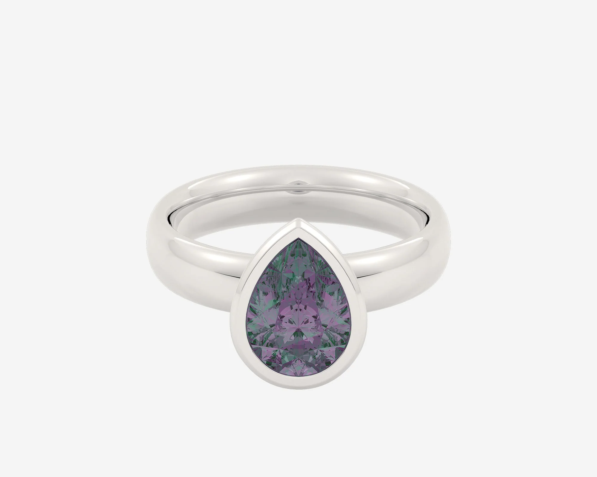 The Gem Bezel Solitaire — Pear - Image 8