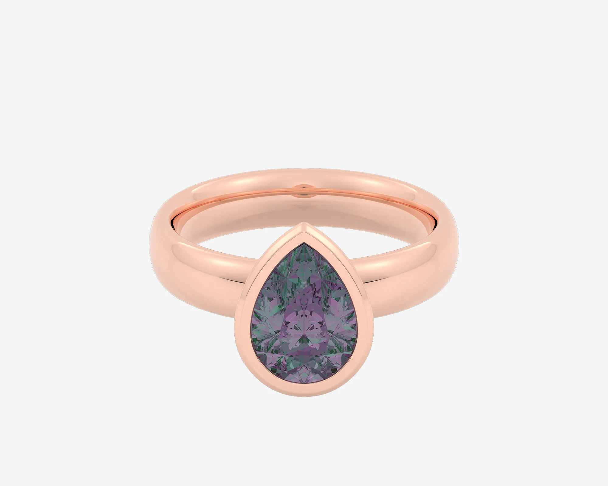 The Gem Bezel Solitaire — Pear - Image 9