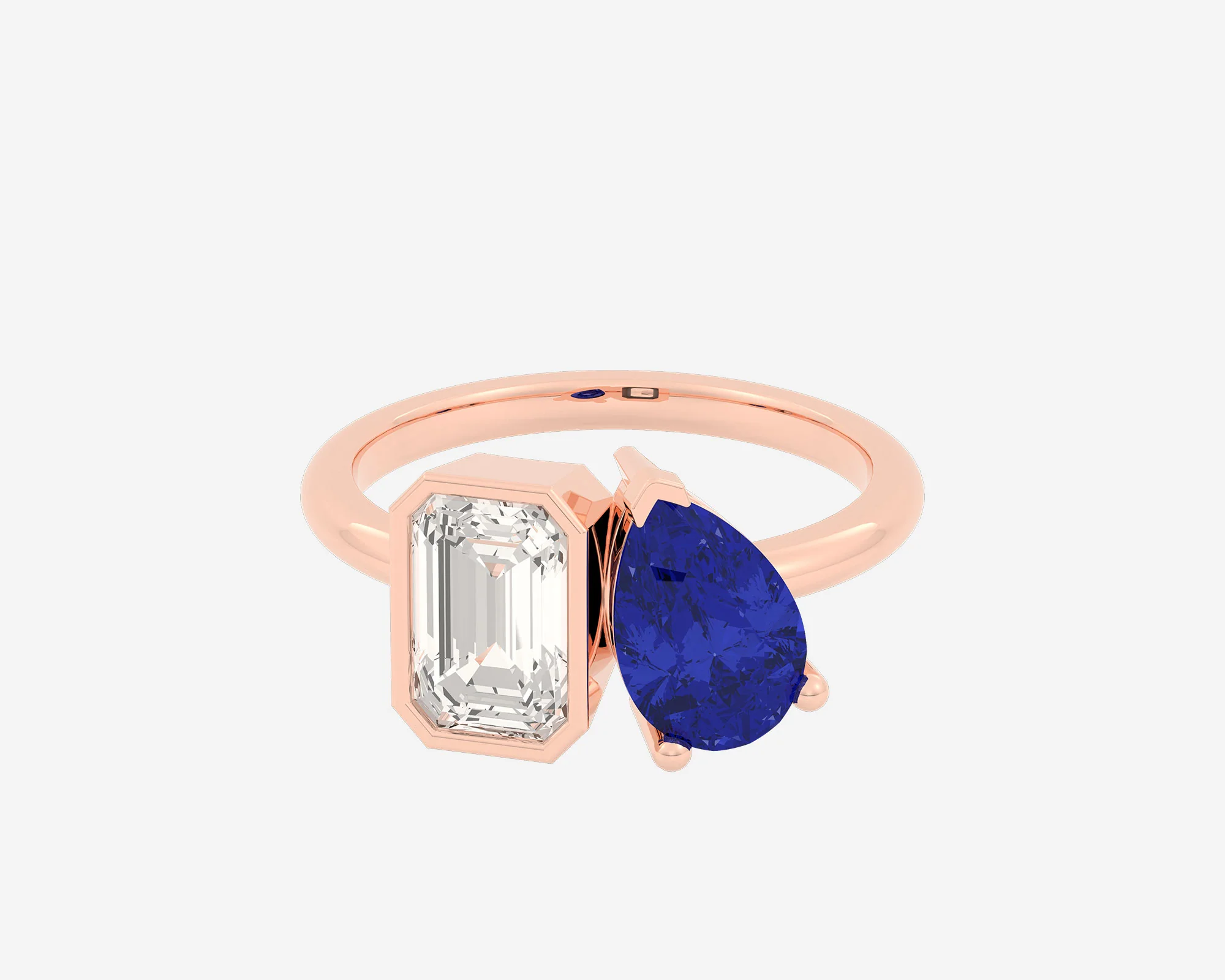 The Gem Bezel Toi et Moi — Emerald/Pear - Image 3
