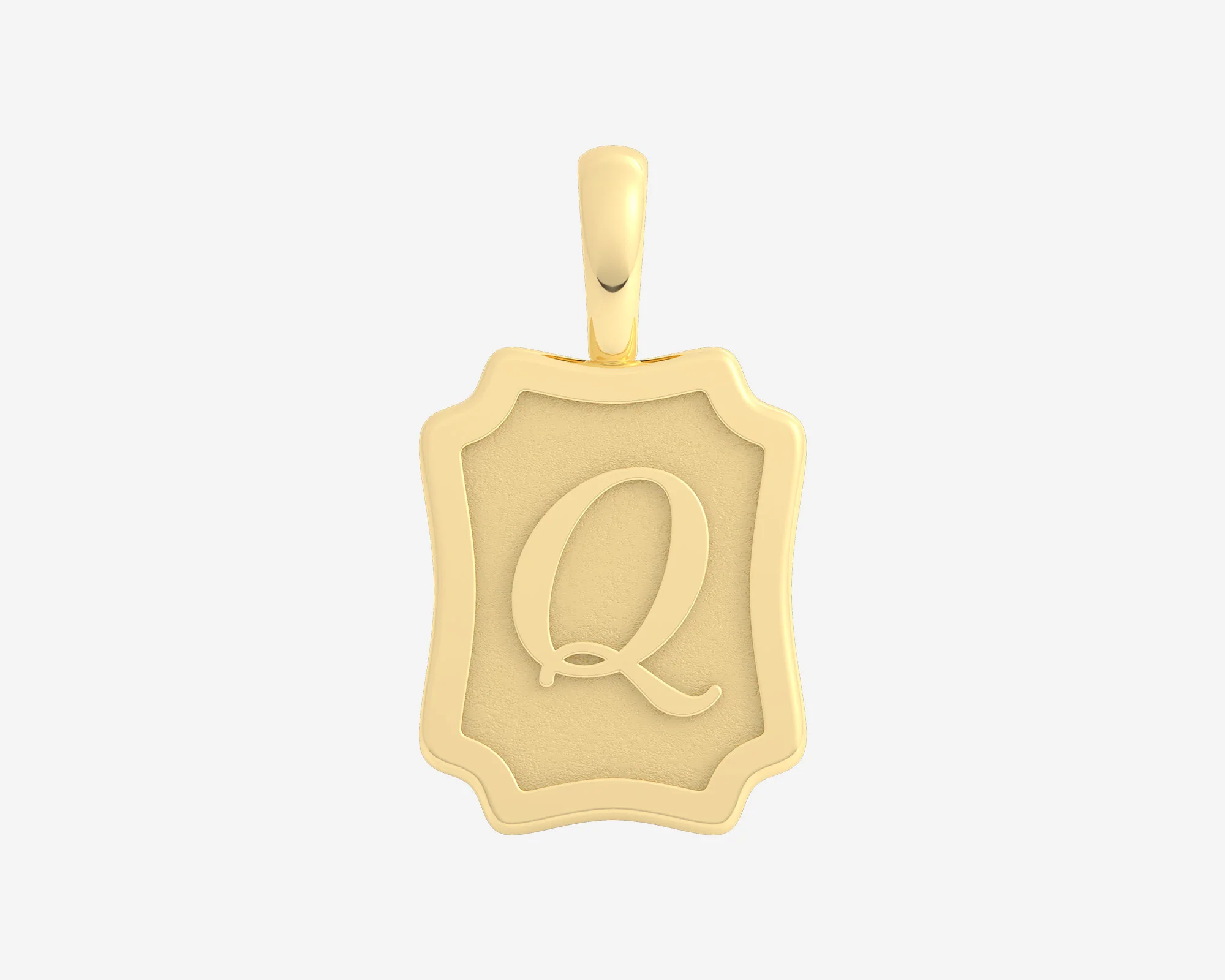 The Large Portrait Initial Pendant - Image 48