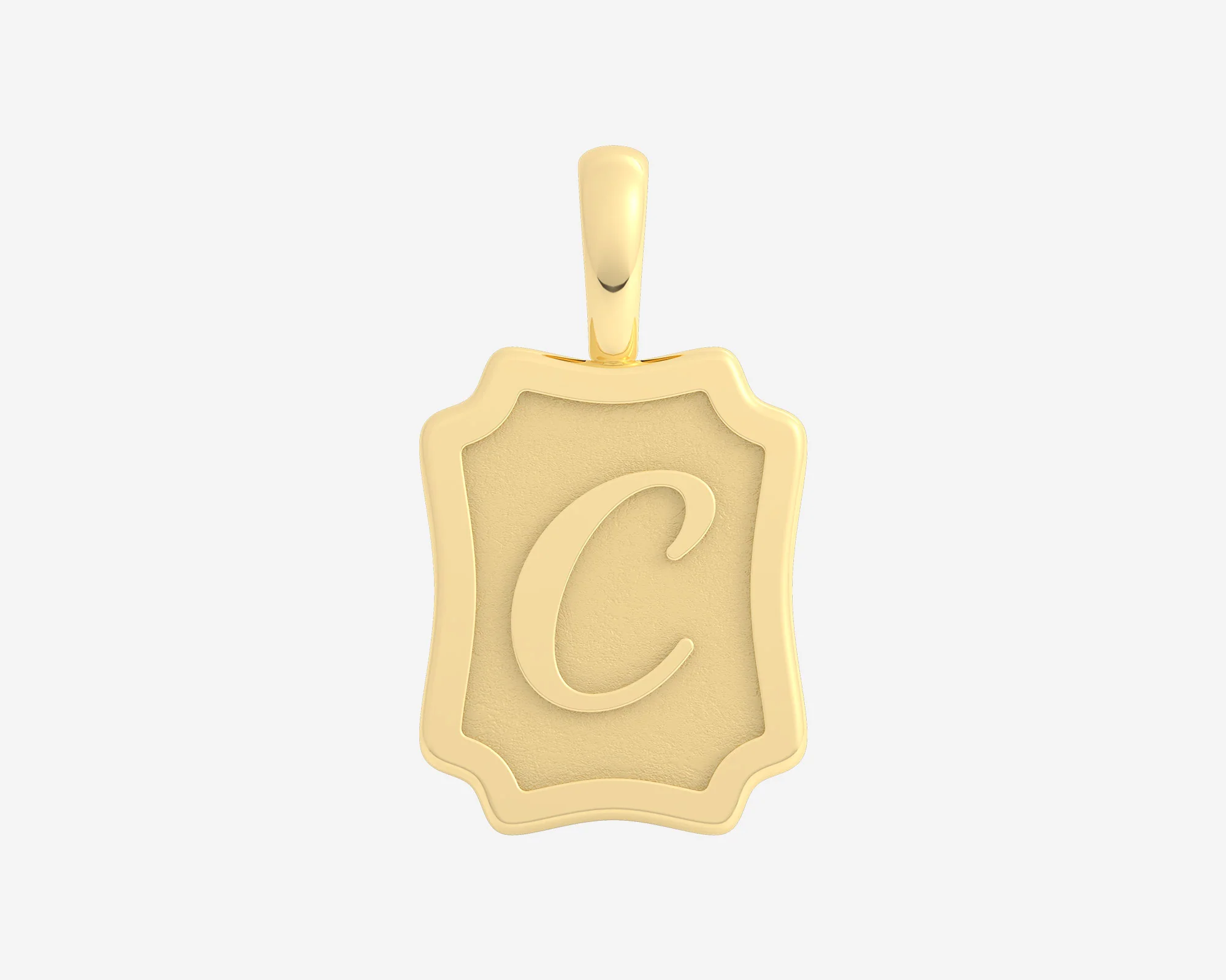 The Large Portrait Initial Pendant - Image 9