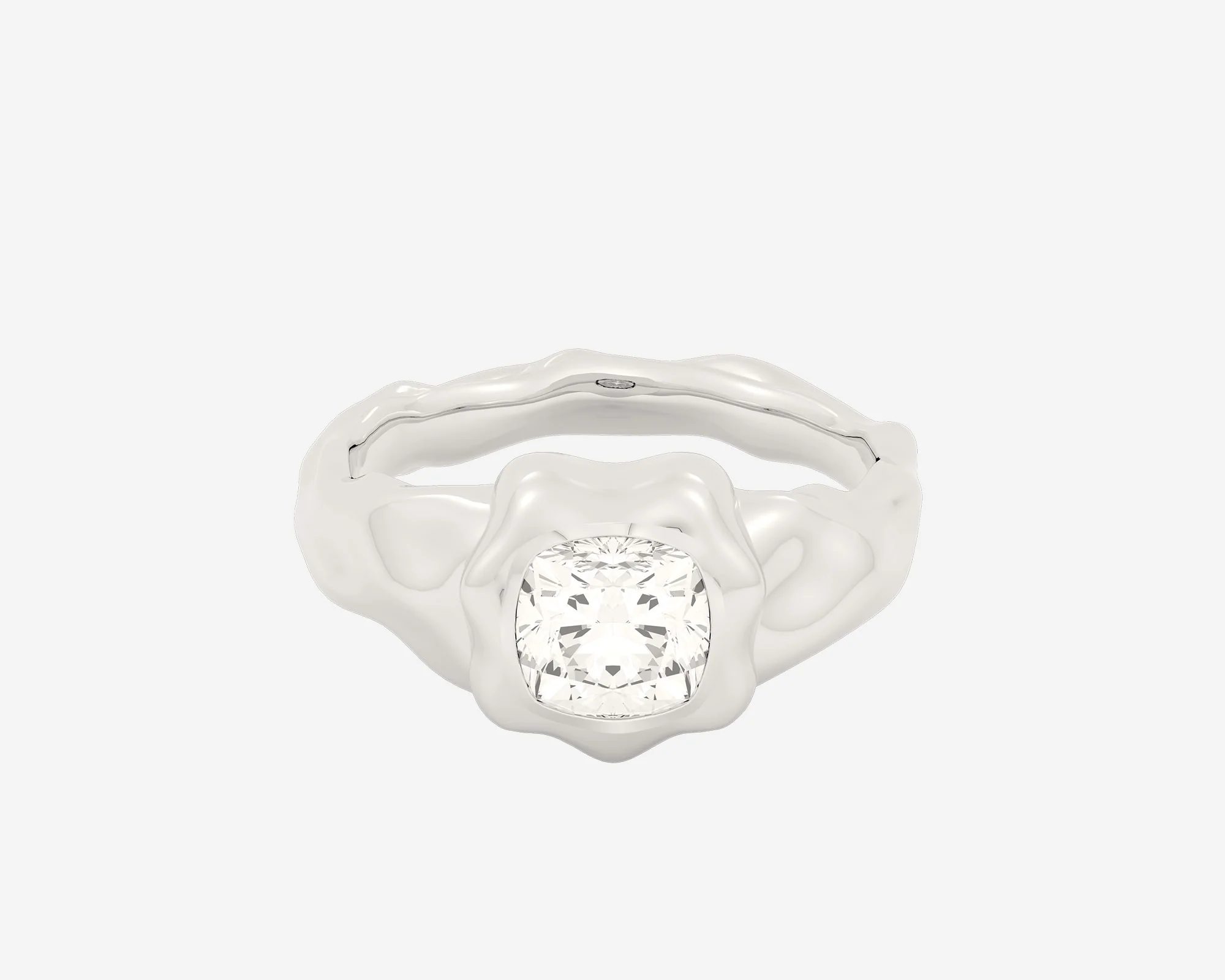 The Legacy Diamond Signet — Cushion - Image 2