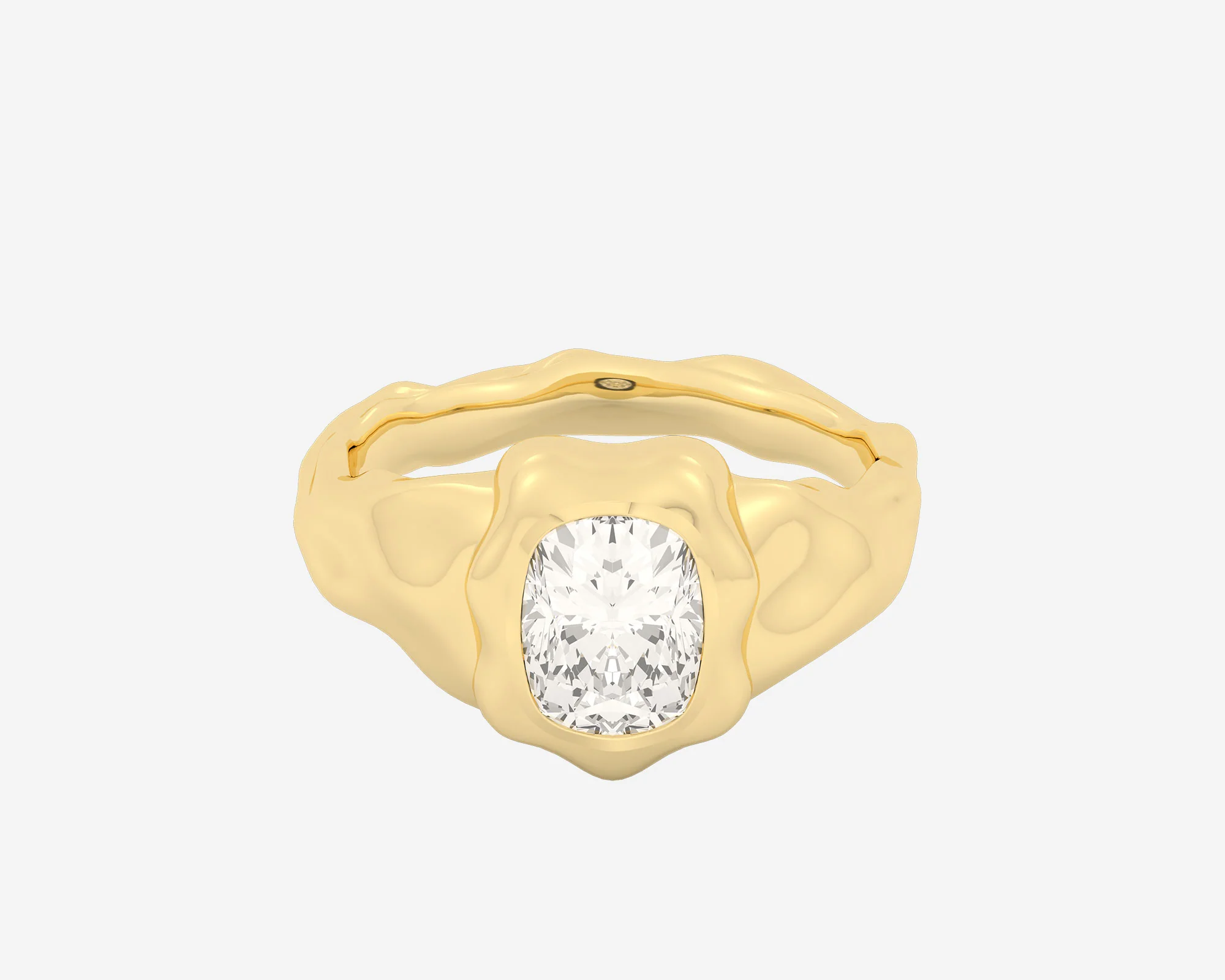 The Legacy Diamond Signet — Elongated Cushion