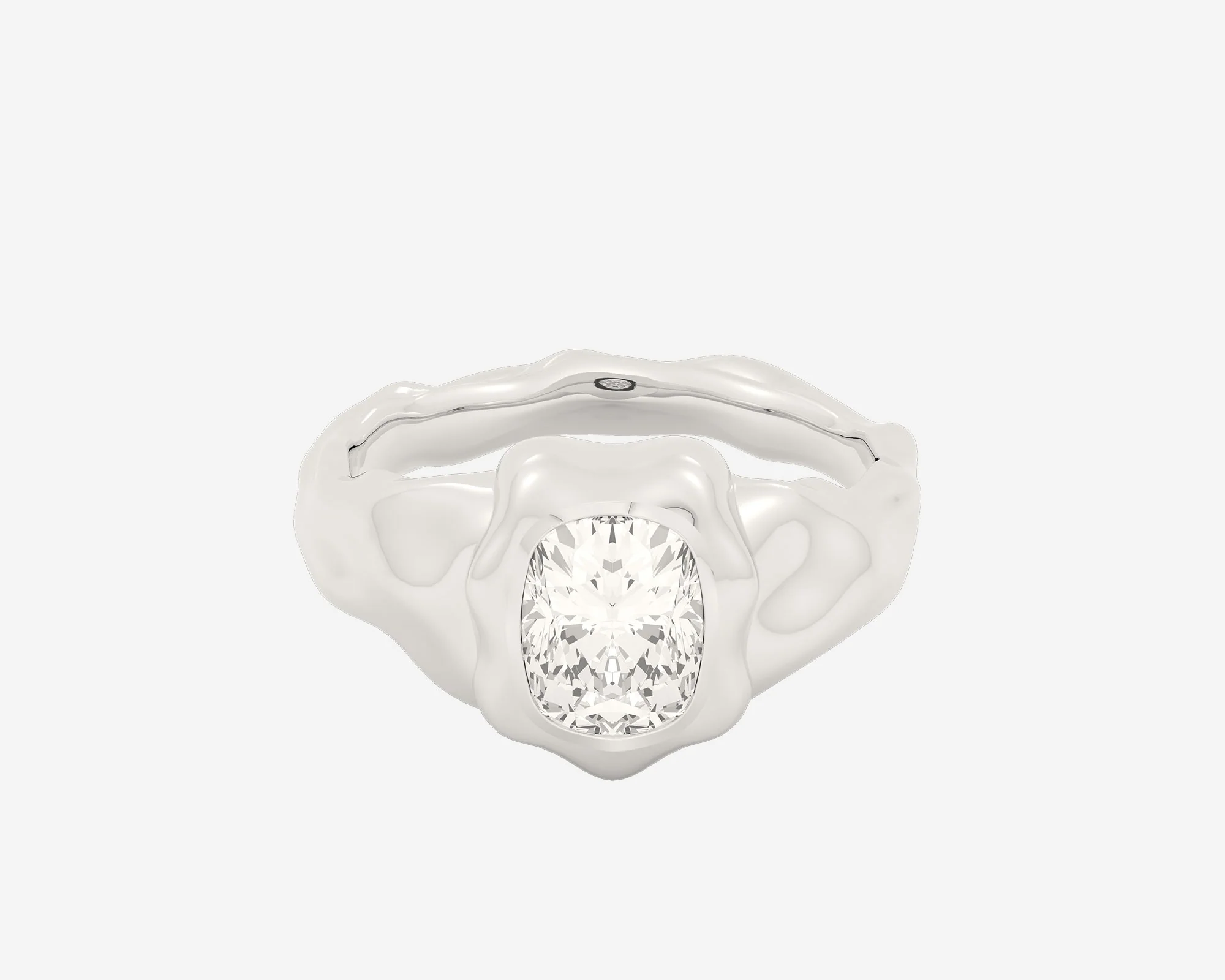 The Legacy Diamond Signet — Elongated Cushion - Image 2